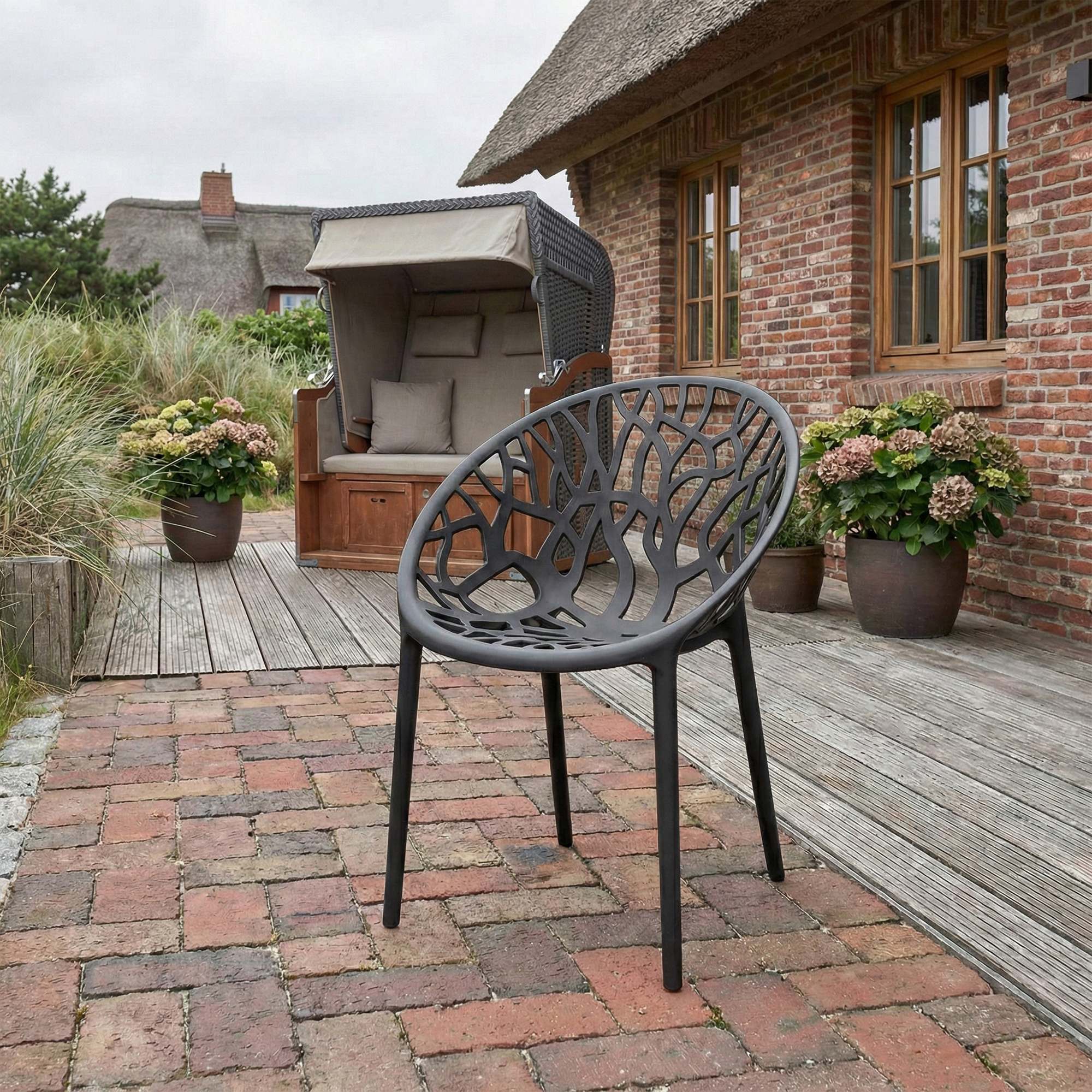 4-delige set tuinstoelen Hope