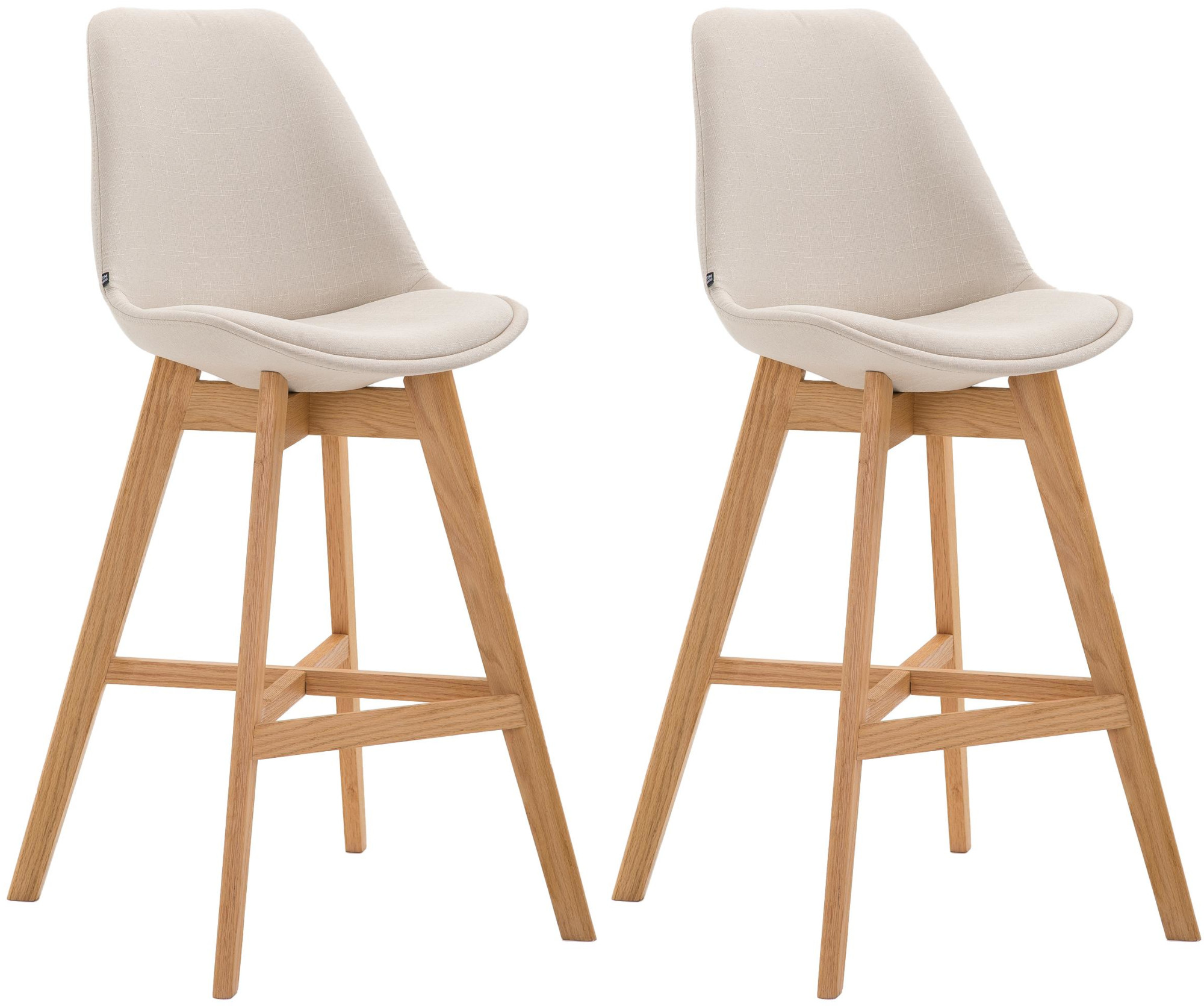 Set van 2 barkrukken Cannes stof