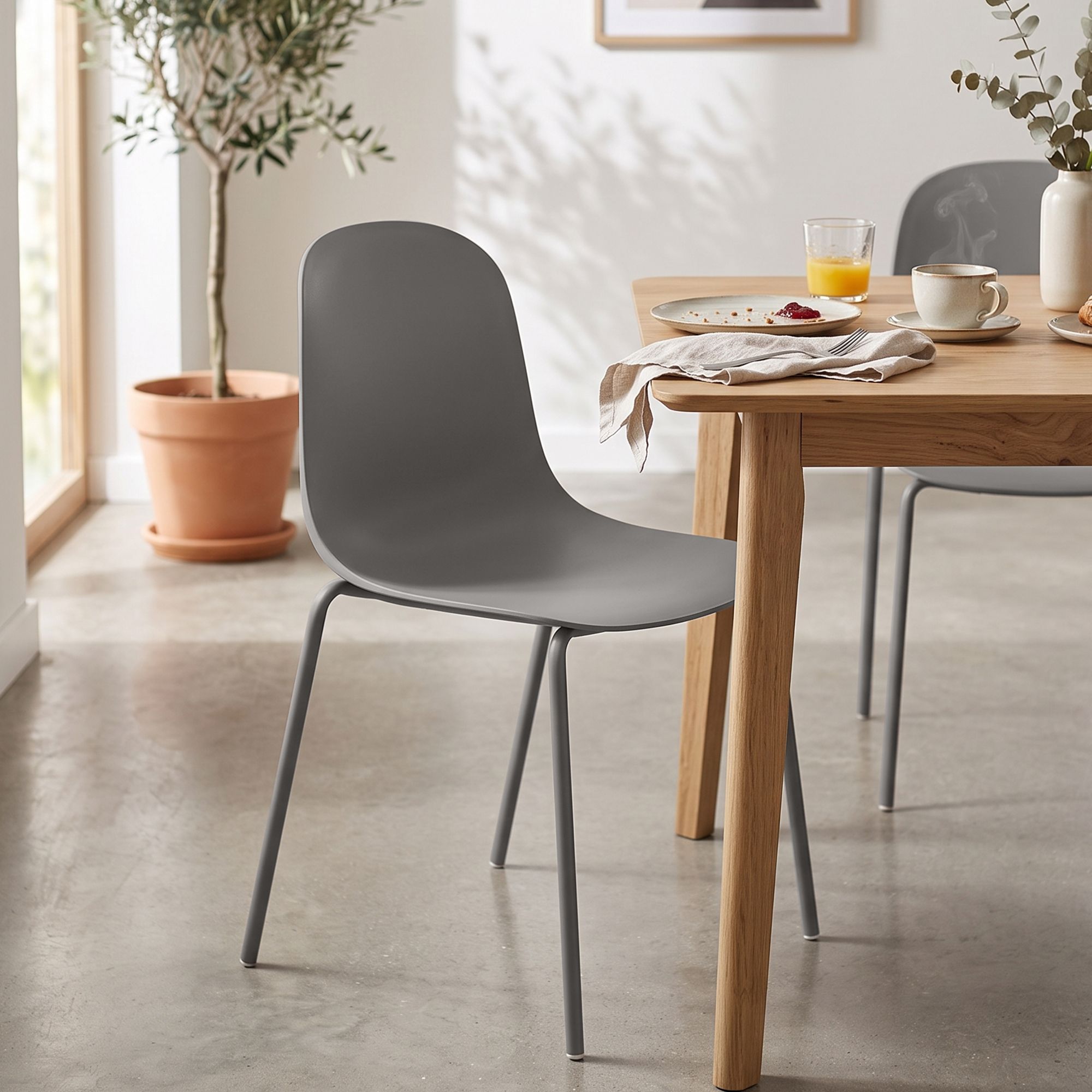 Set van 4 stapelstoelen Hardin