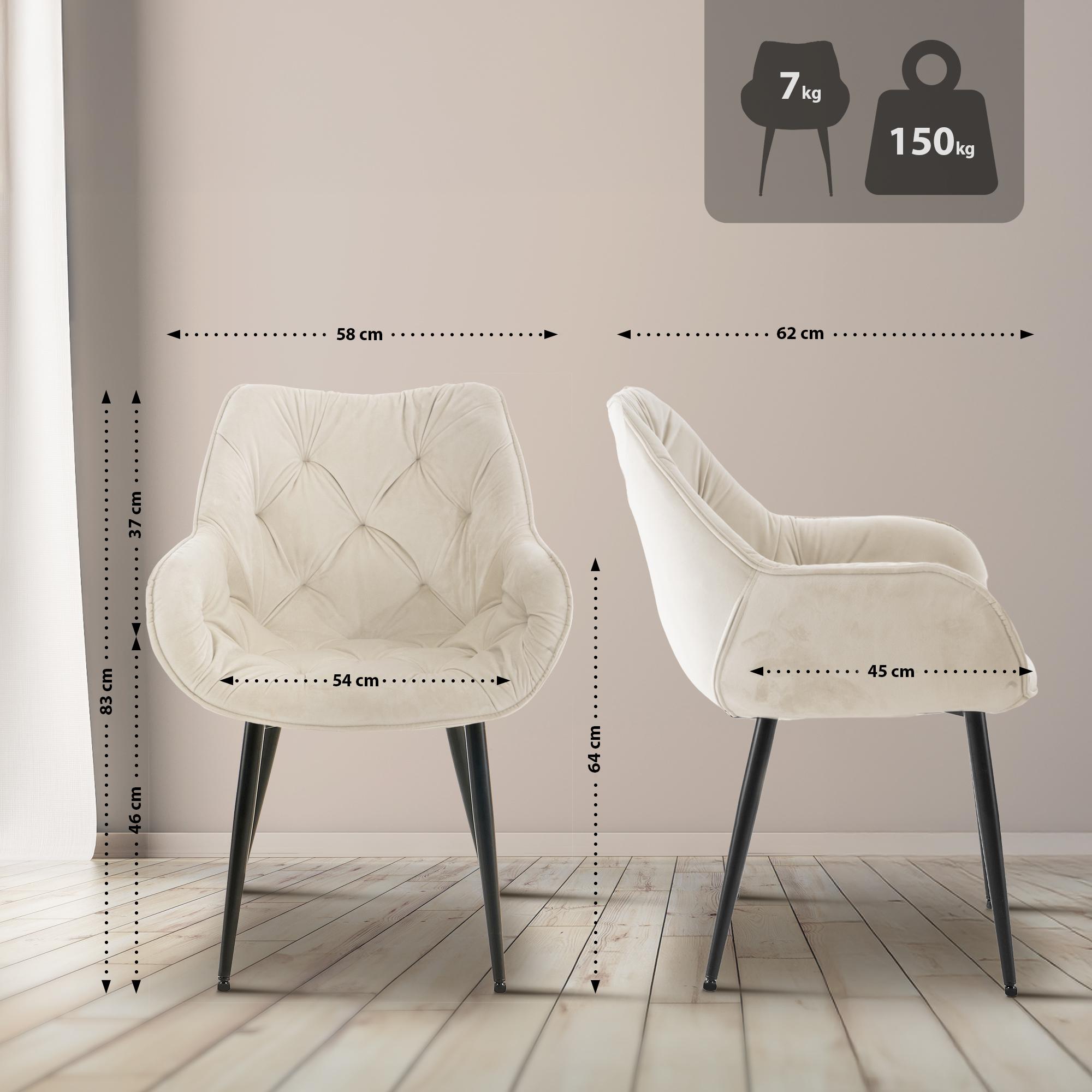 Set van 4 eetkamerstoelen Tanna
