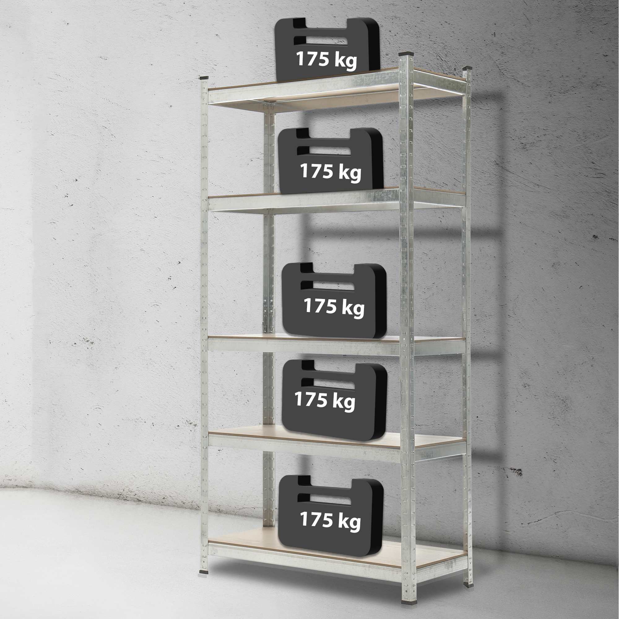 Magazijnstelling 90x40x180 cm