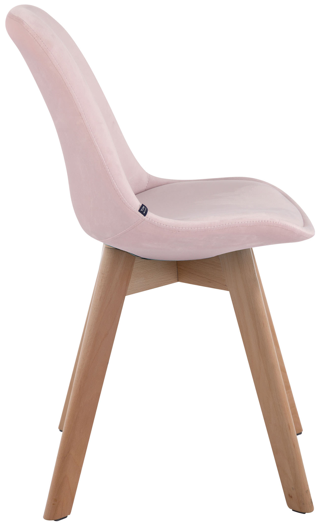 Set van 4 Eetkamerstoelen Borneo Fluweel