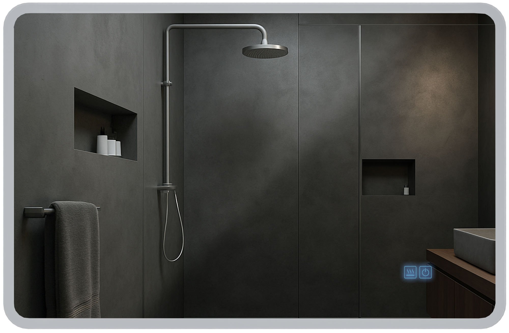 Badkamerspiegel Jericho met Bluetooth