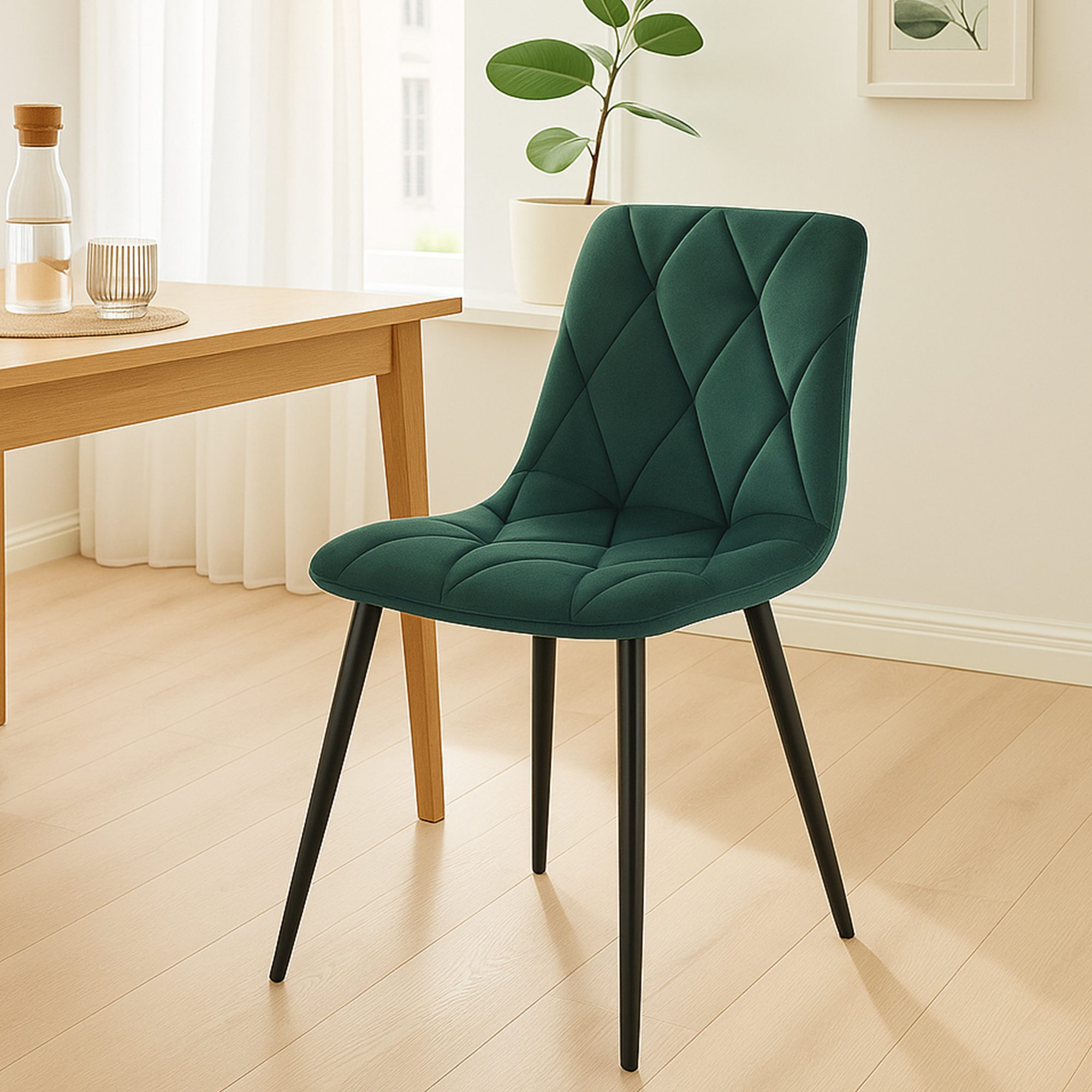 Set van 2 Eetkamerstoelen Clairton