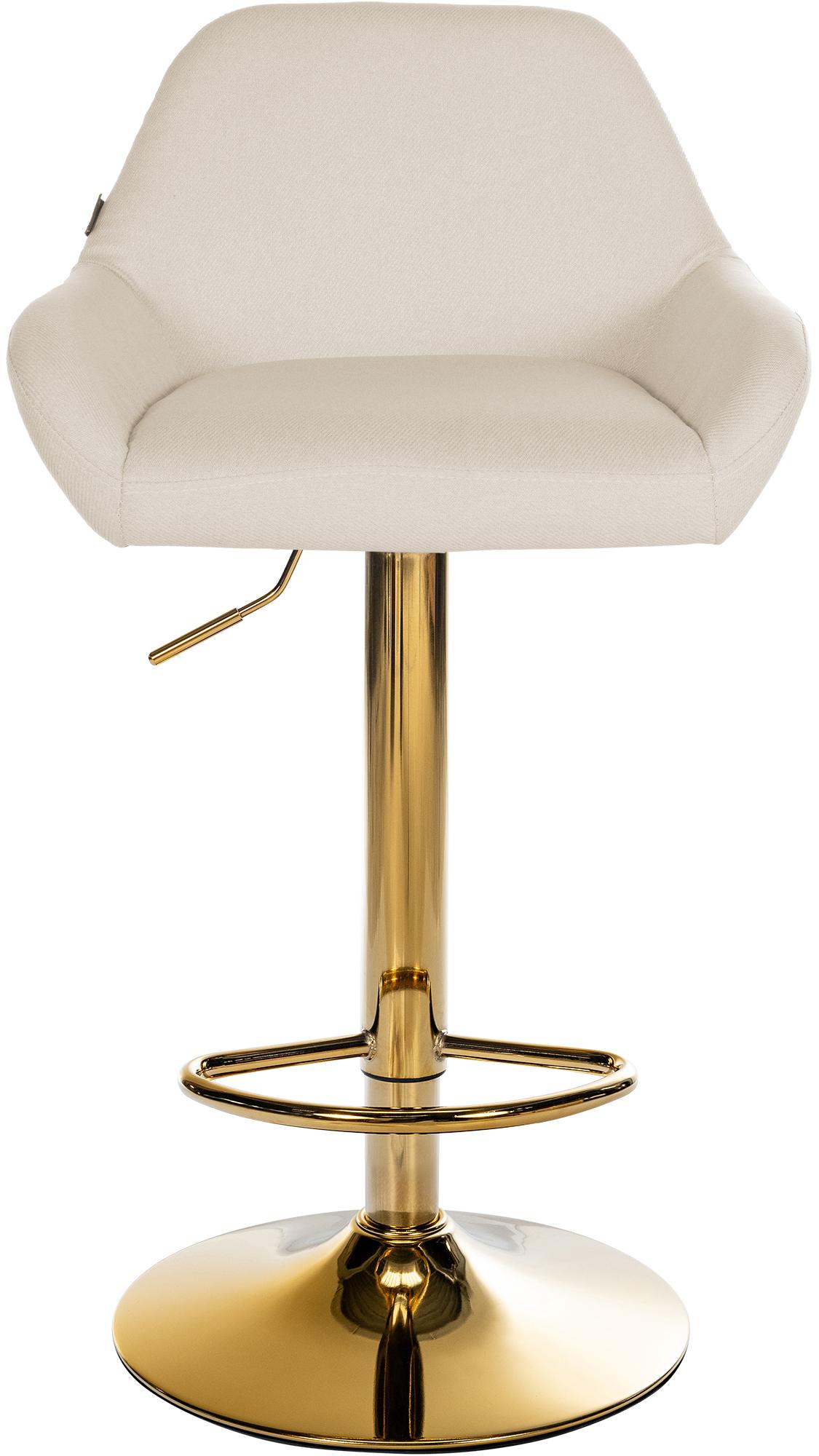 Set van 2 barkrukken Braga Gold stof
