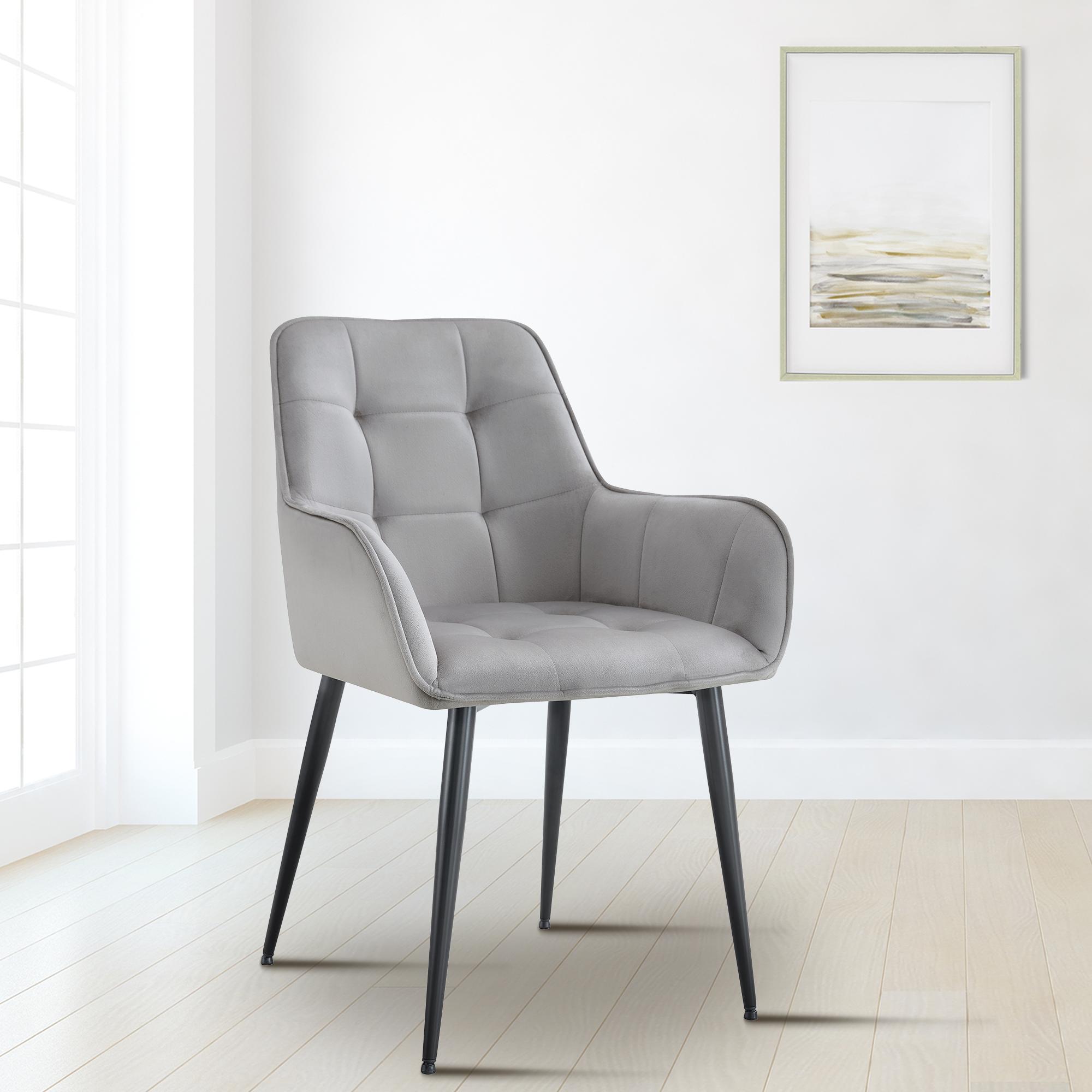 Set van 2 eetkamerstoelen Ferndale fluweel