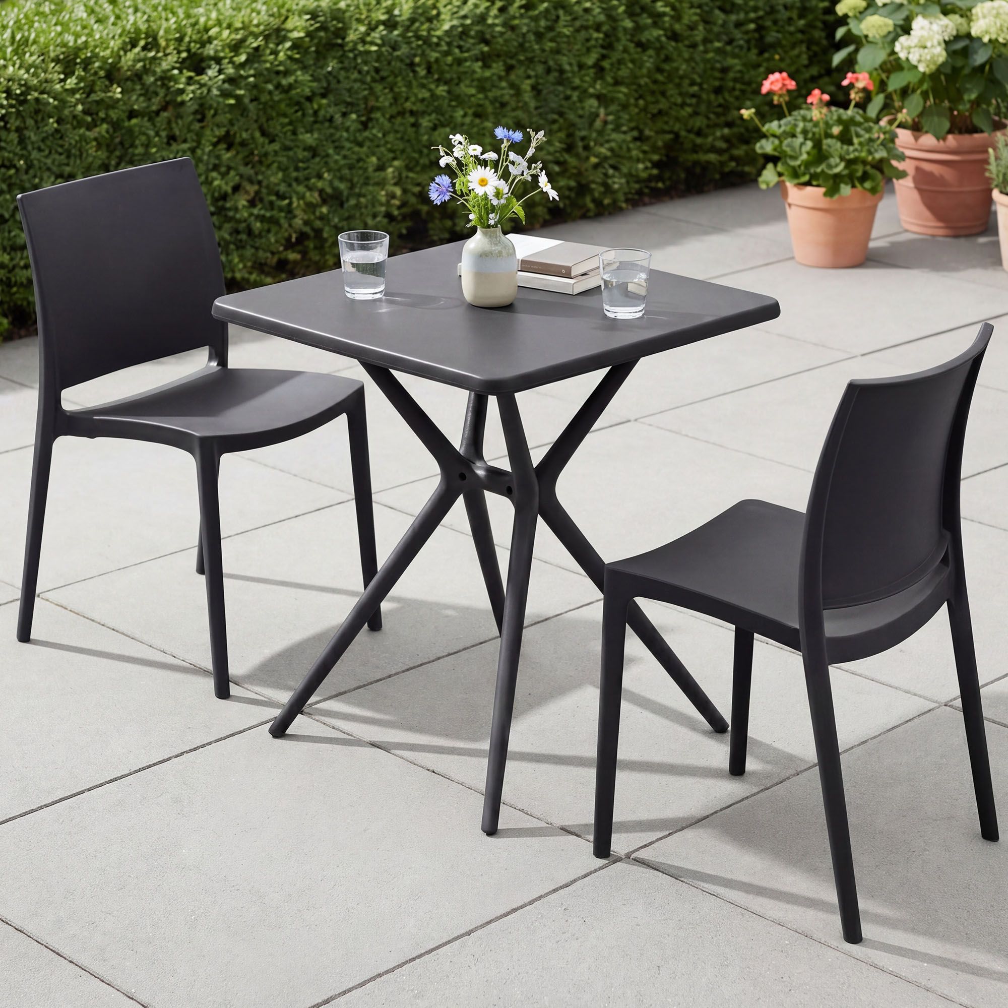 Tuinmeubelset Amino met 2 stoelen
