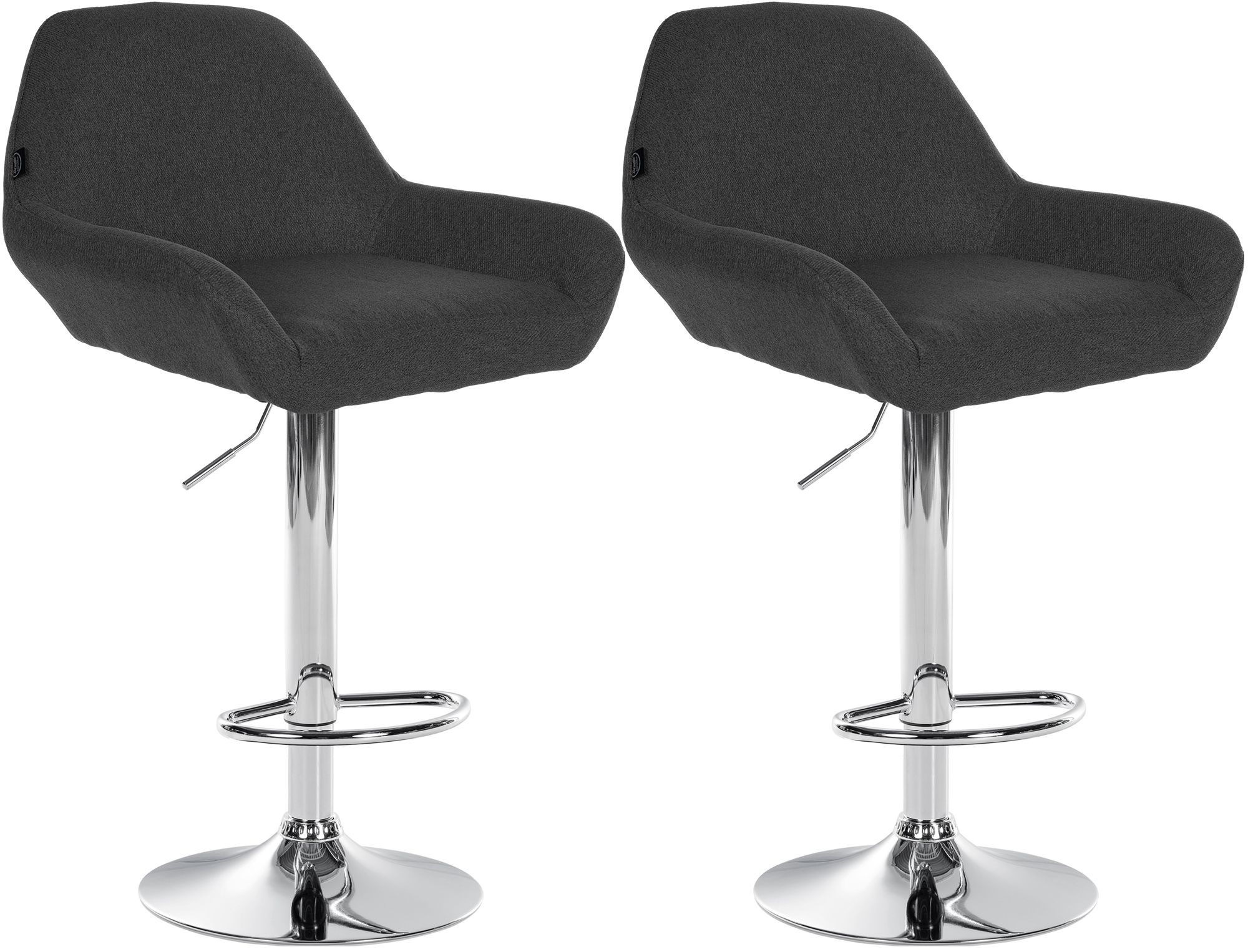 Set van 2 barkrukken Braga stof