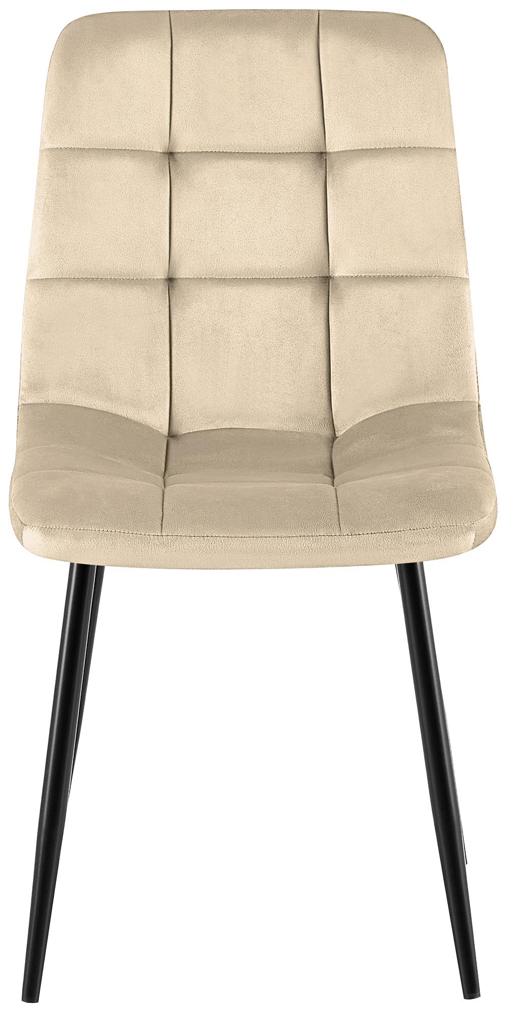 Set van 4 Eetkamerstoelen Antibes Fluweel