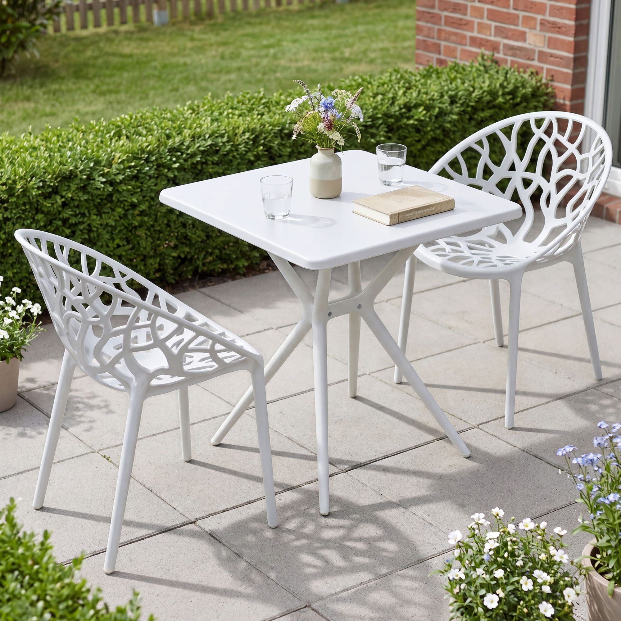 Tuinmeubelset Lumera met 2 stoelen