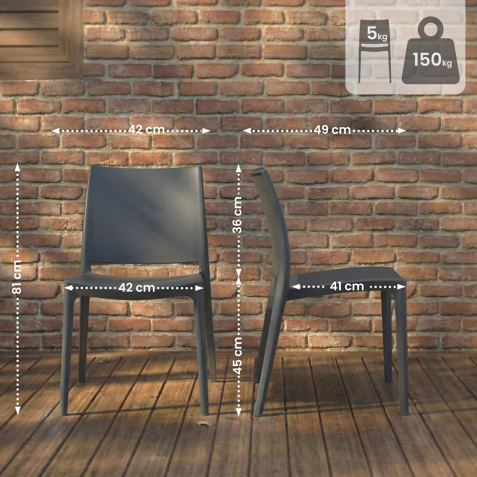 Set van 2 tuinstoelen Meton