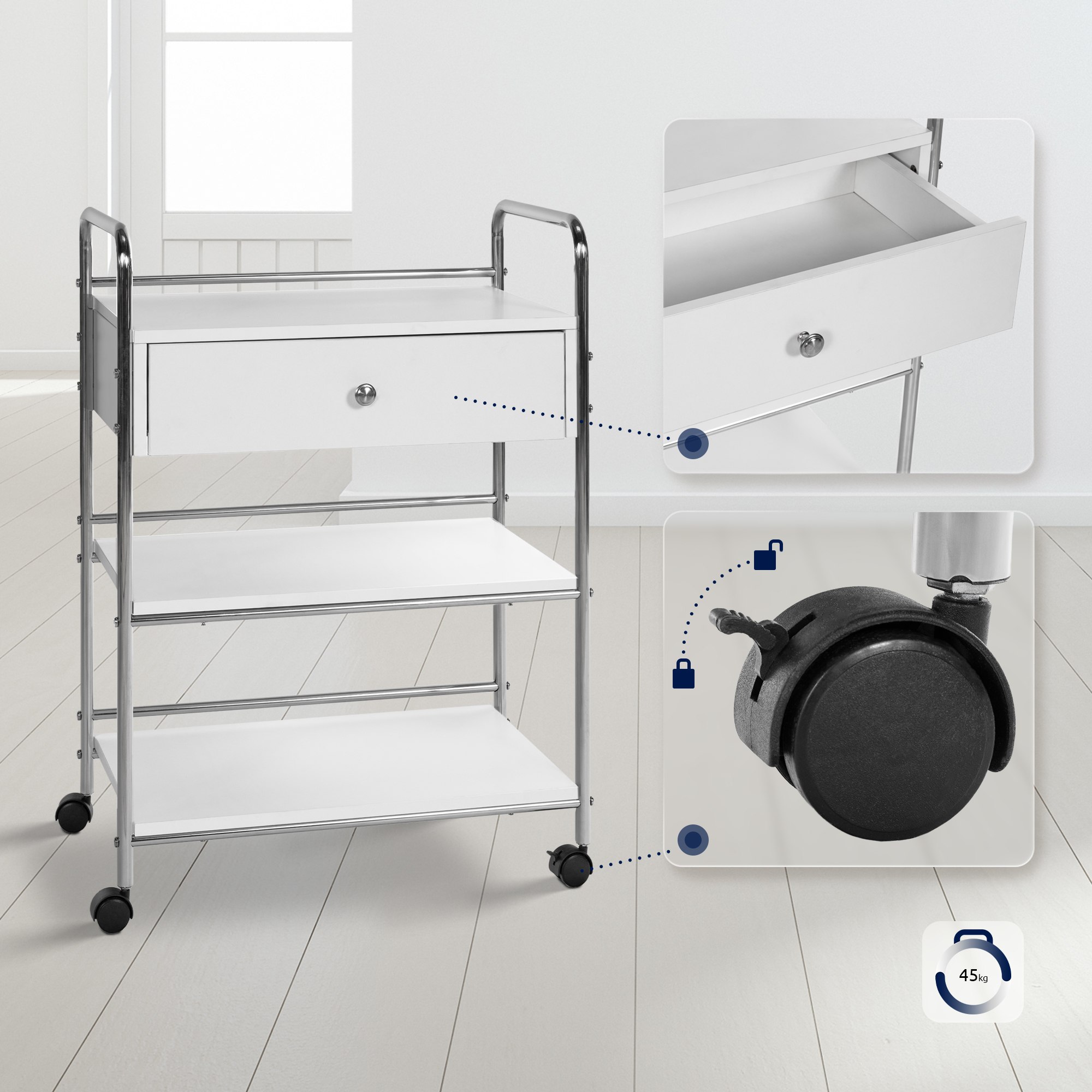 Cosmetica-apparatenwagen PL912