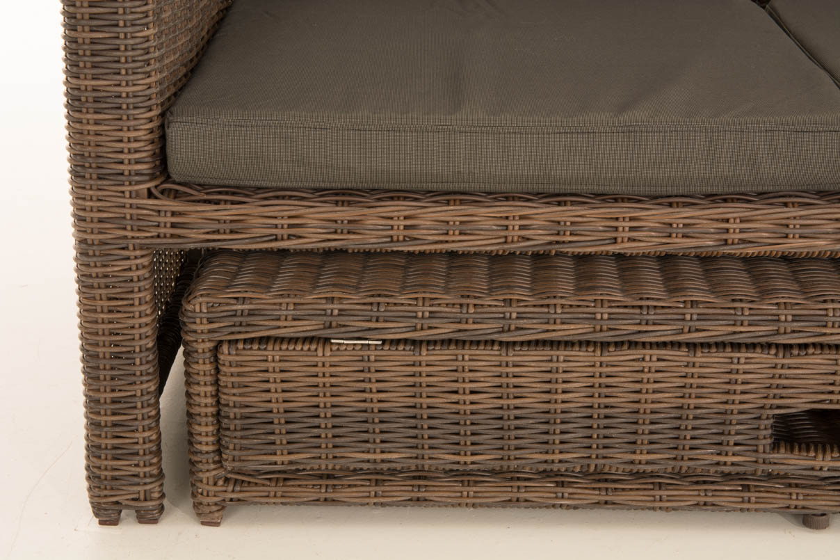 Wicker Loungebank ANCONA 5mm
