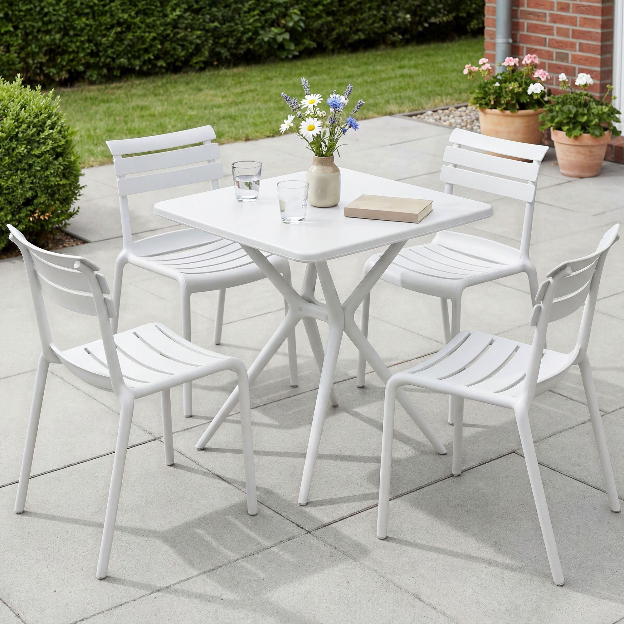 Tuinmeubelset Vela met 4 Stoelen
