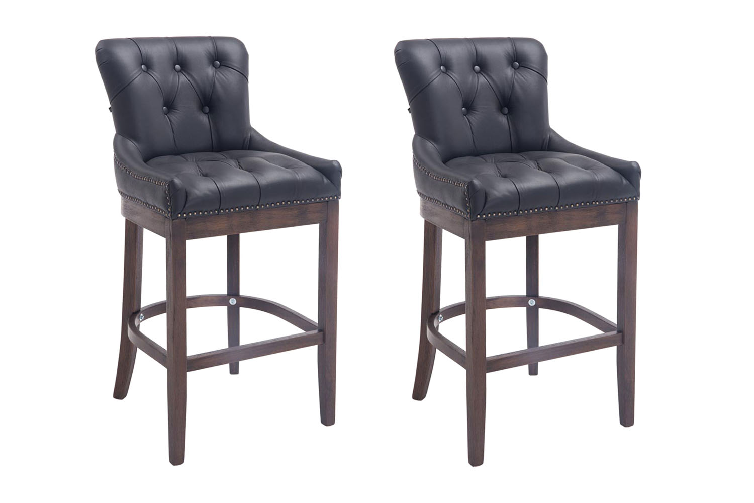 Set van 2 barkrukken Lakewood Leer
