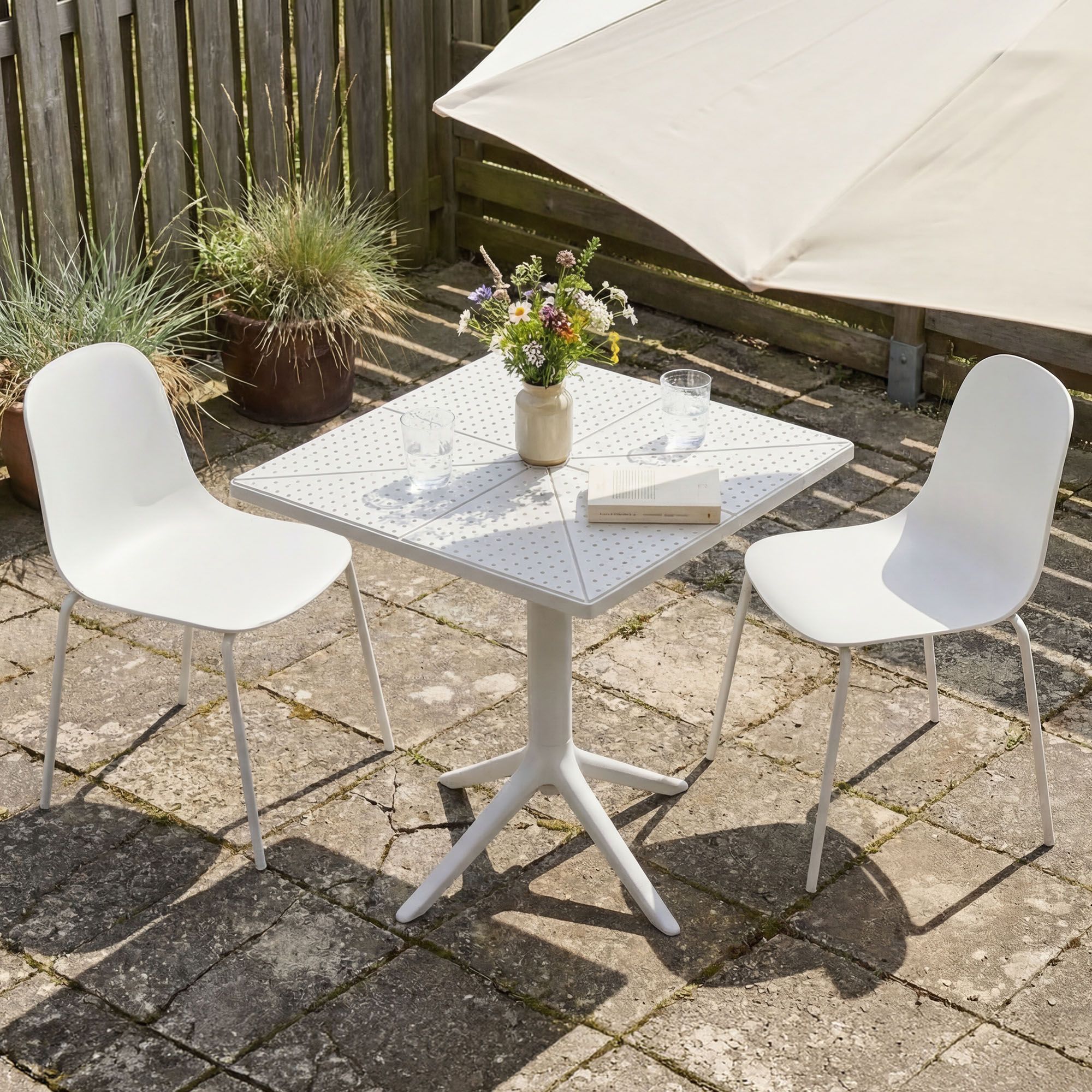 Tuinmeubelset Nerra met 2 stoelen