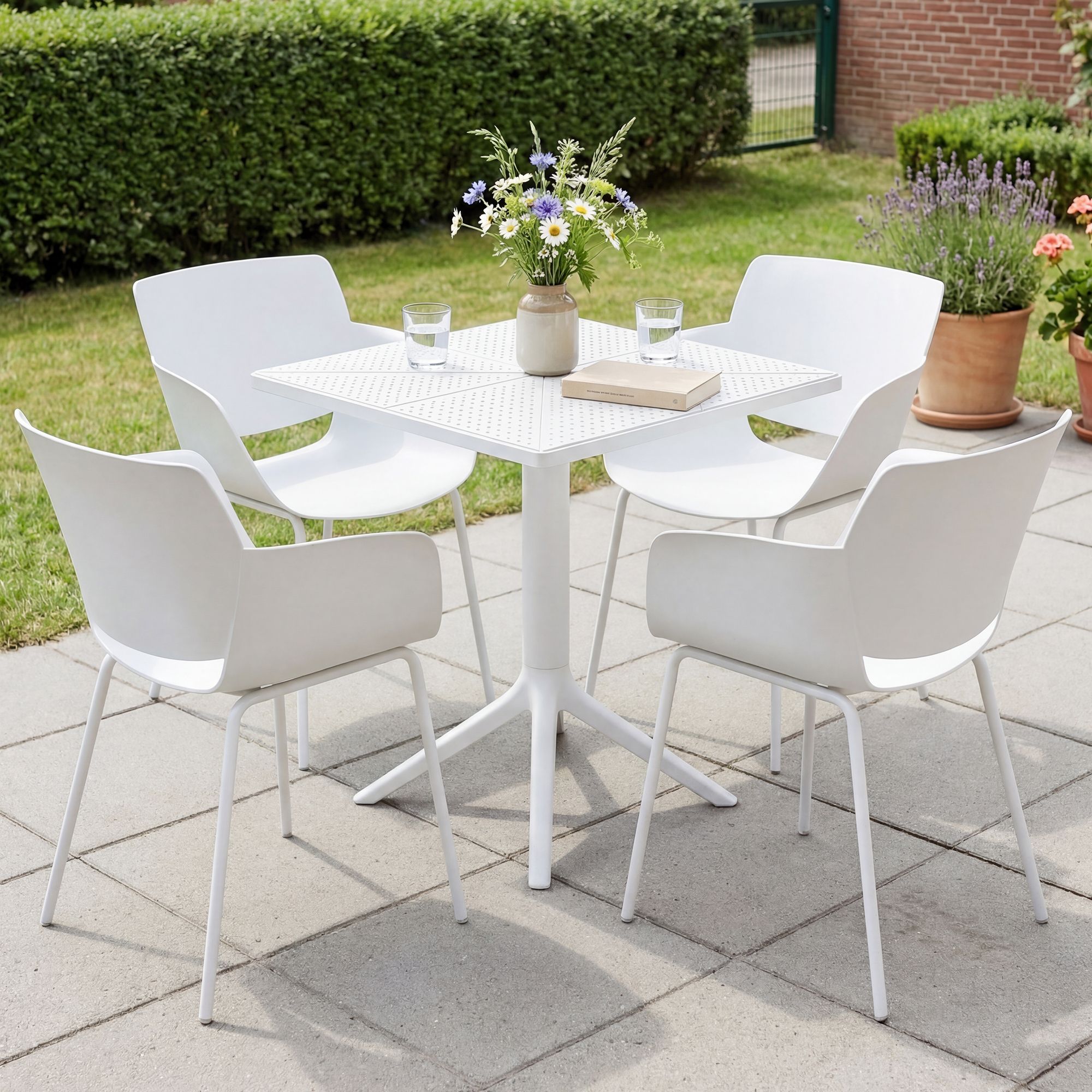 Tuinmeubelset Norva met 4 stoelen