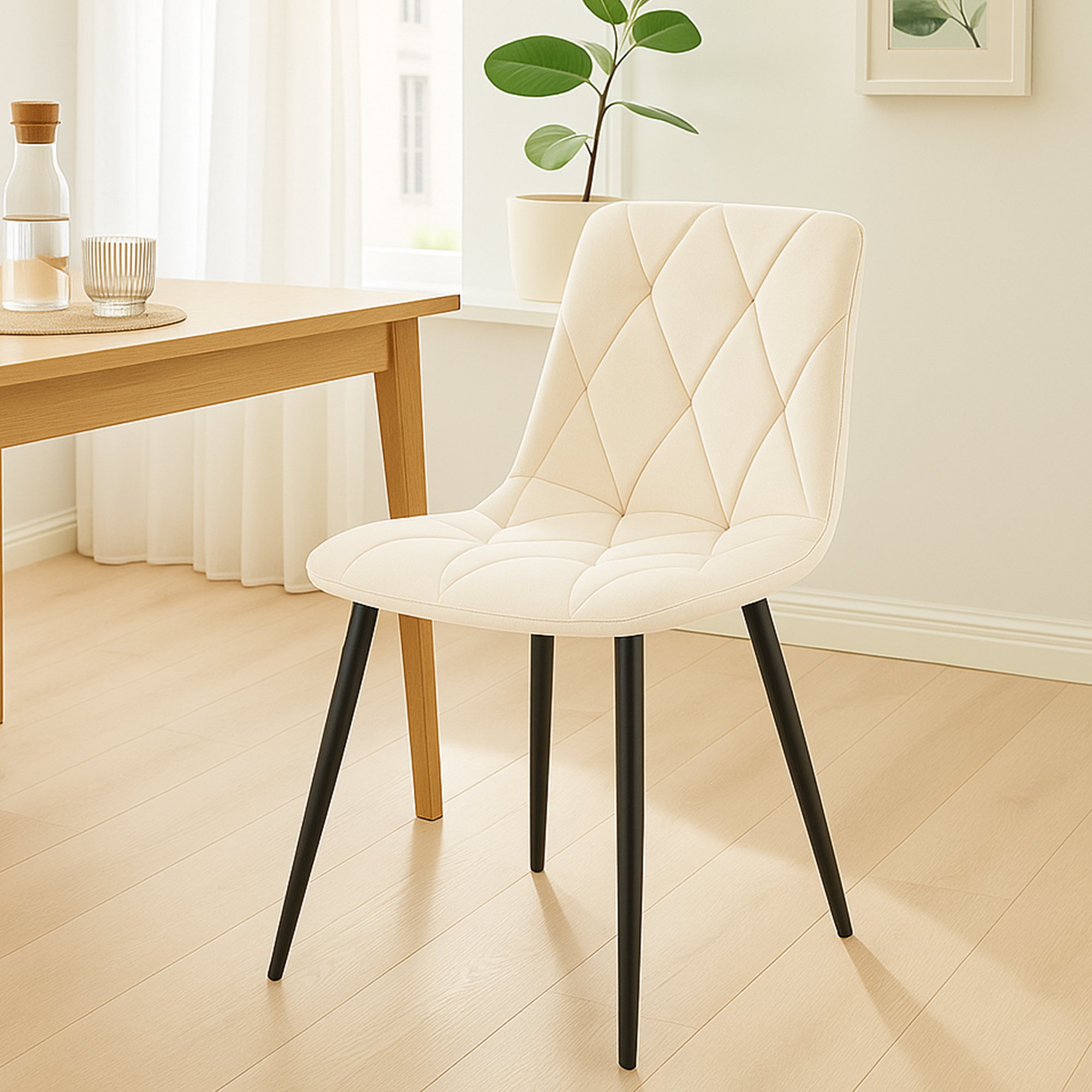Set van 2 Eetkamerstoelen Clairton