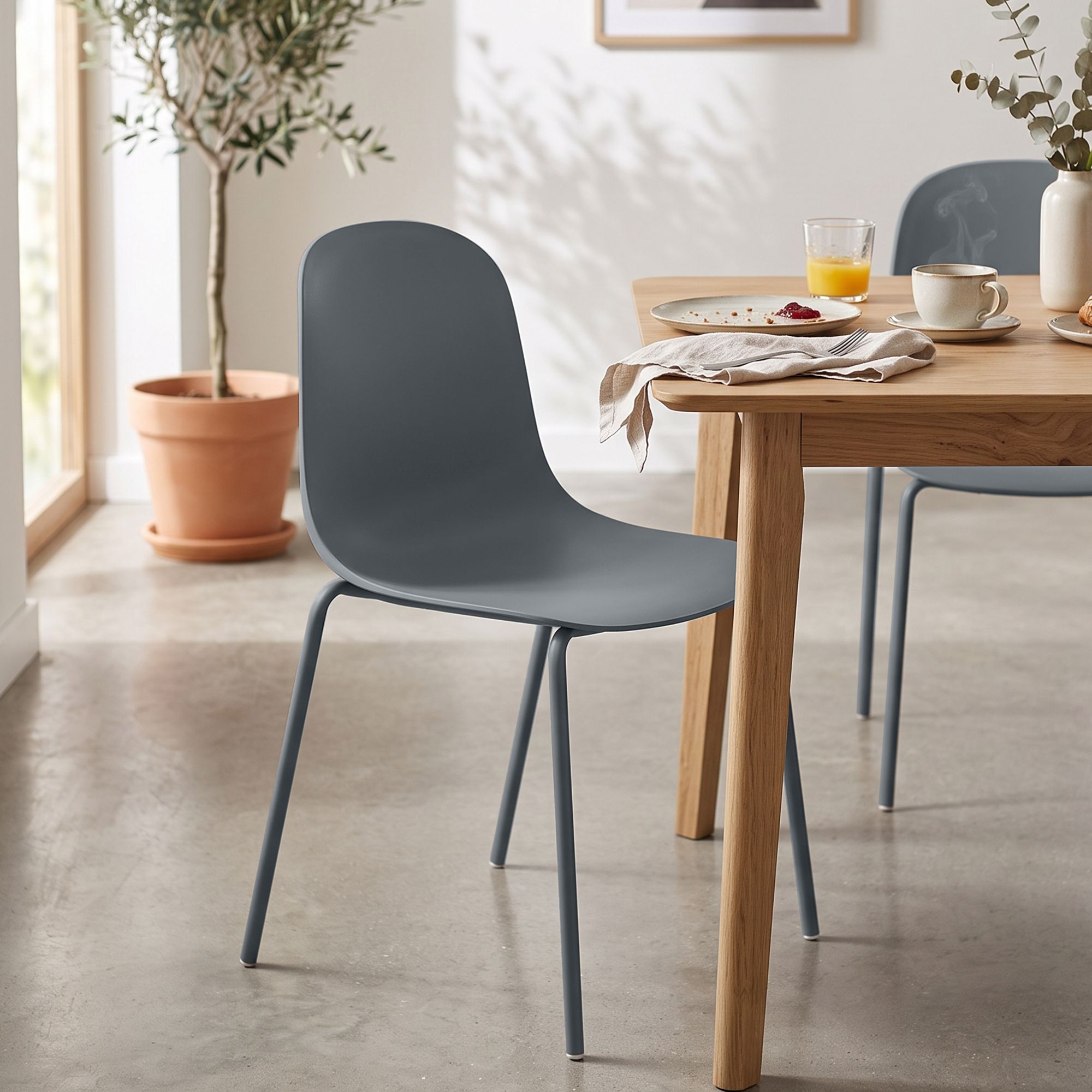 Set van 4 stapelstoelen Hardin