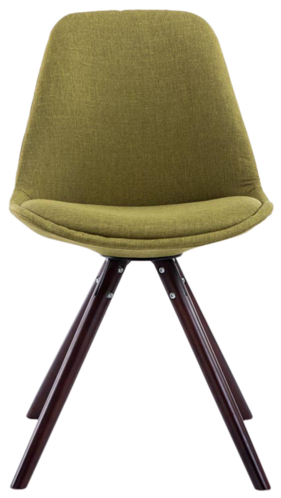 Set van 4 eetkamerstoelen Toulouse stof rond