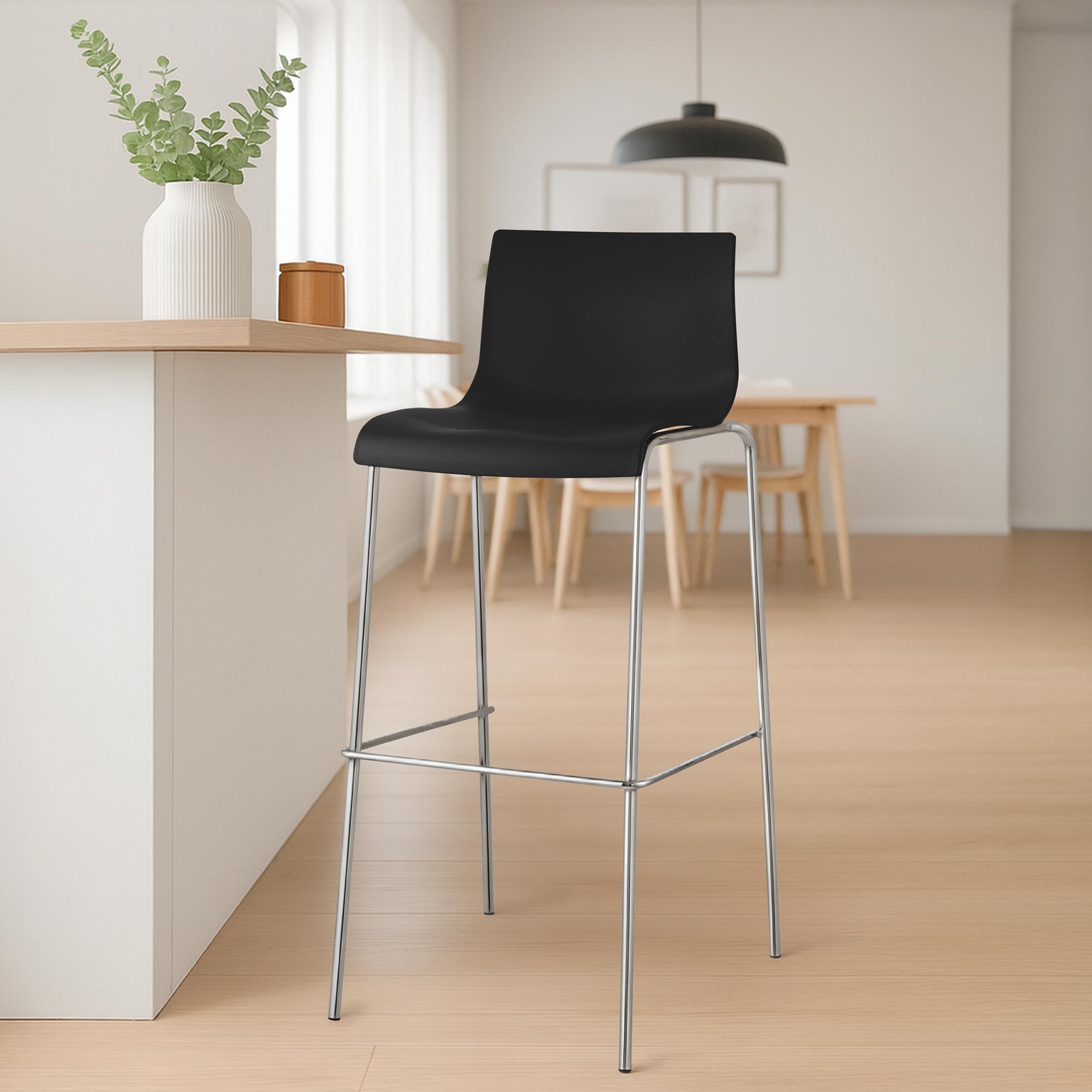 Barkruk Hover kunststof 4-potig frame