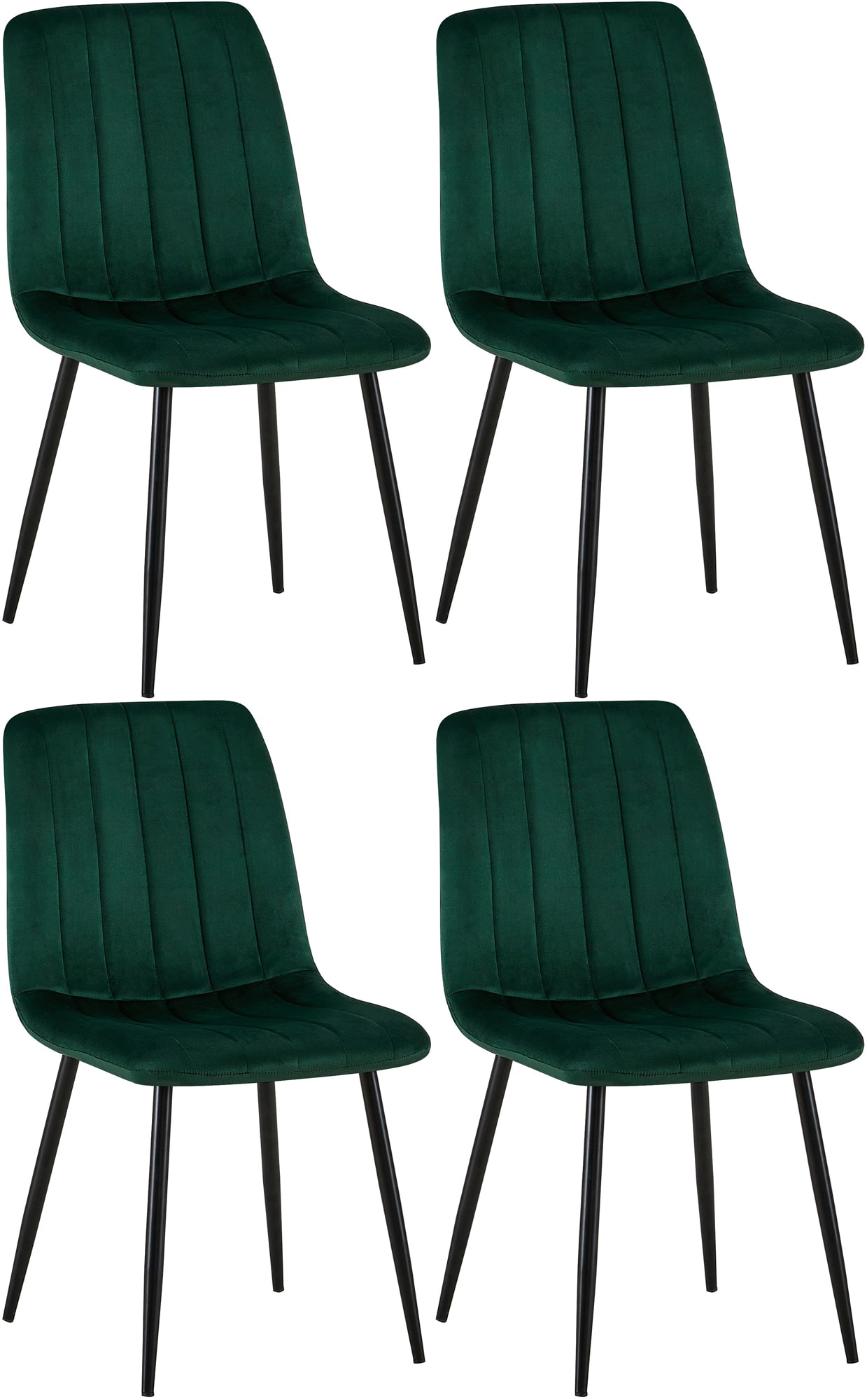 Set van 4 Dijon Eetkamerstoelen