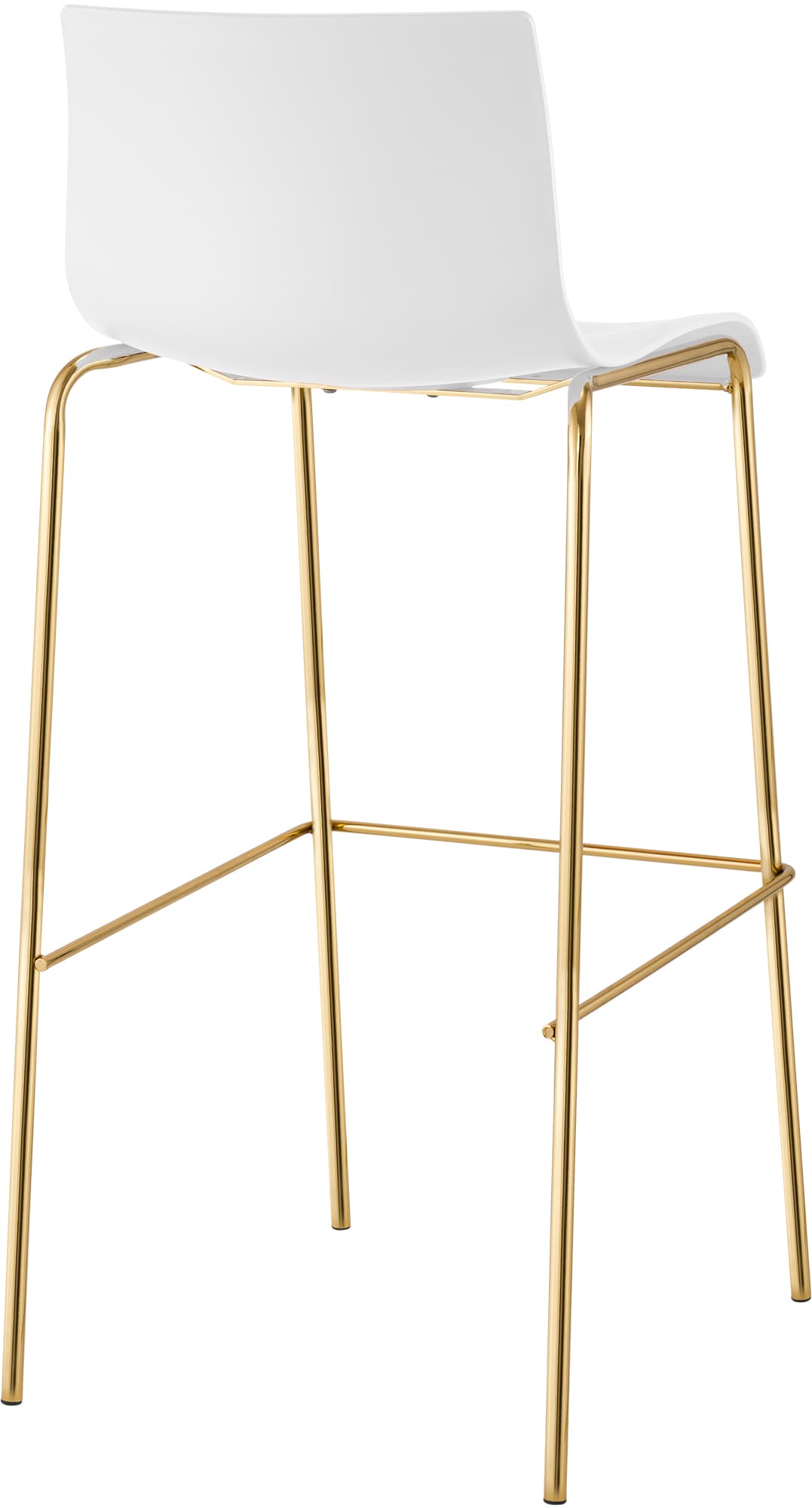 Set van 2 barkrukken Hover Kunststof Vierpoot Goud