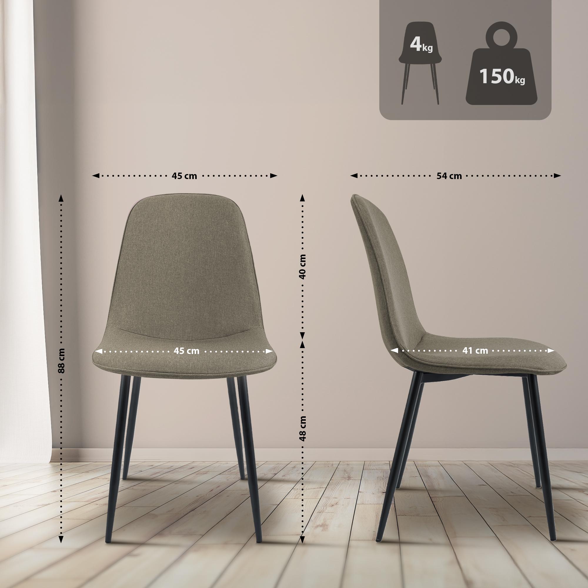 Set van 2 eetkamerstoelen Maryam