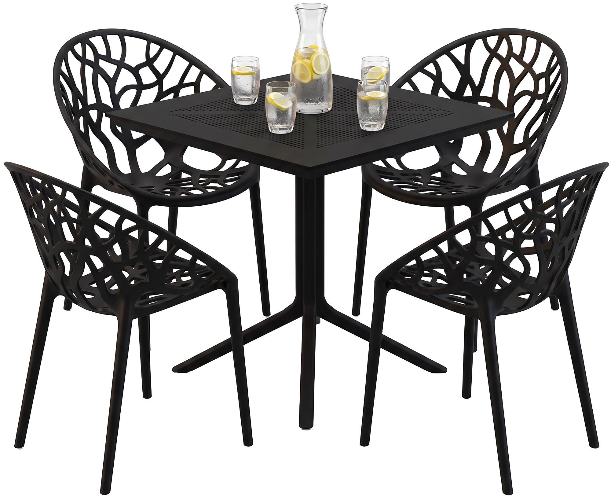 Tuinmeubelset Avara met 4 stoelen