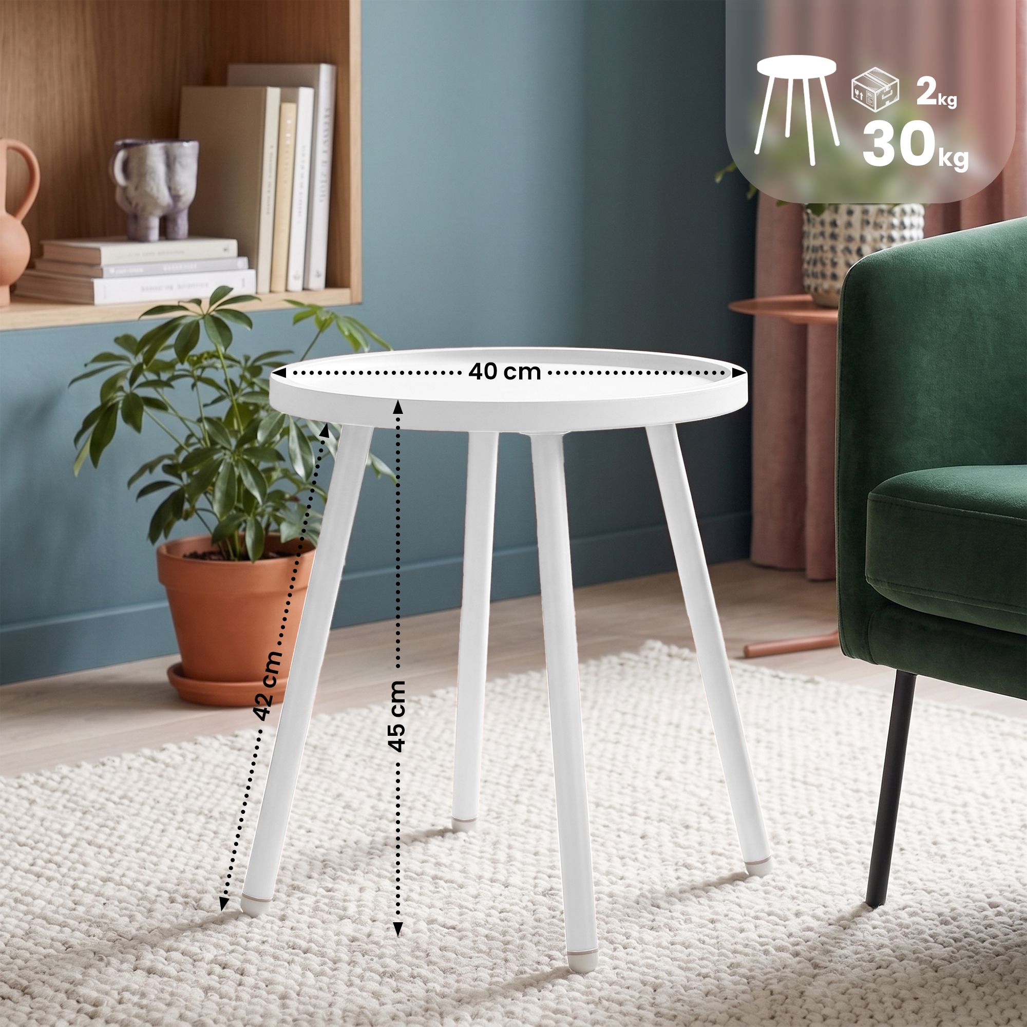 Bijzettafel Busan - Ø 40 cm