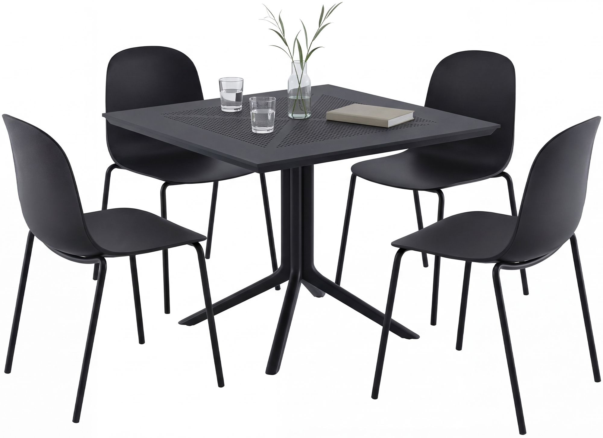 Tuinmeubelset Zeron met 4 stoelen