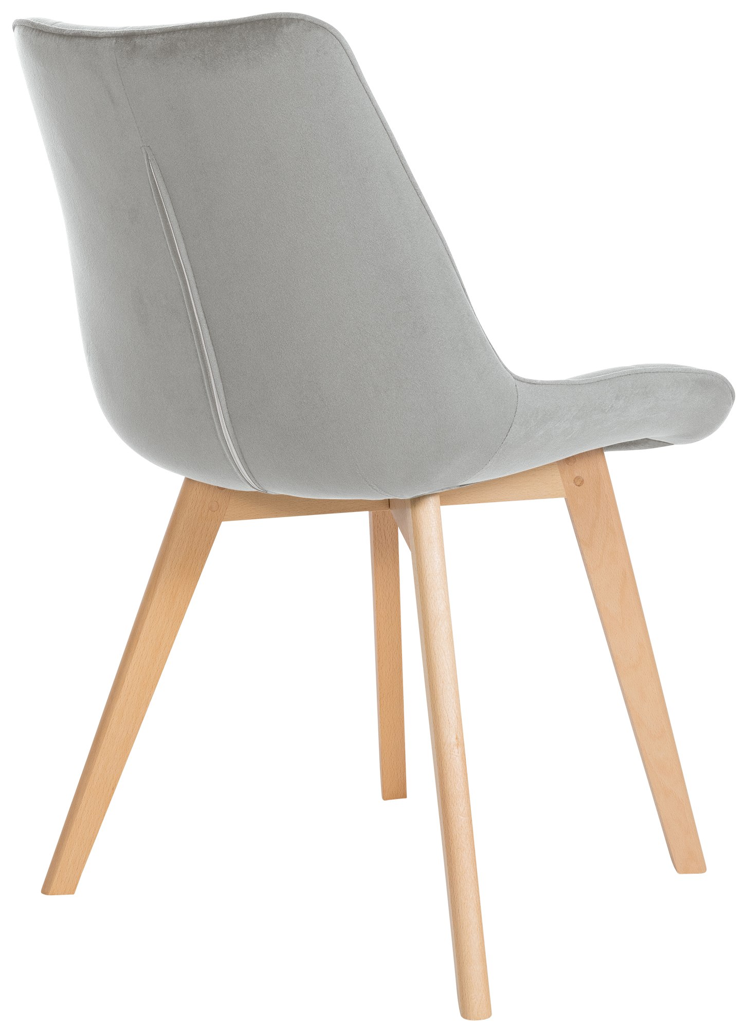 Set van 2 eetkamerstoelen Brook fluweel