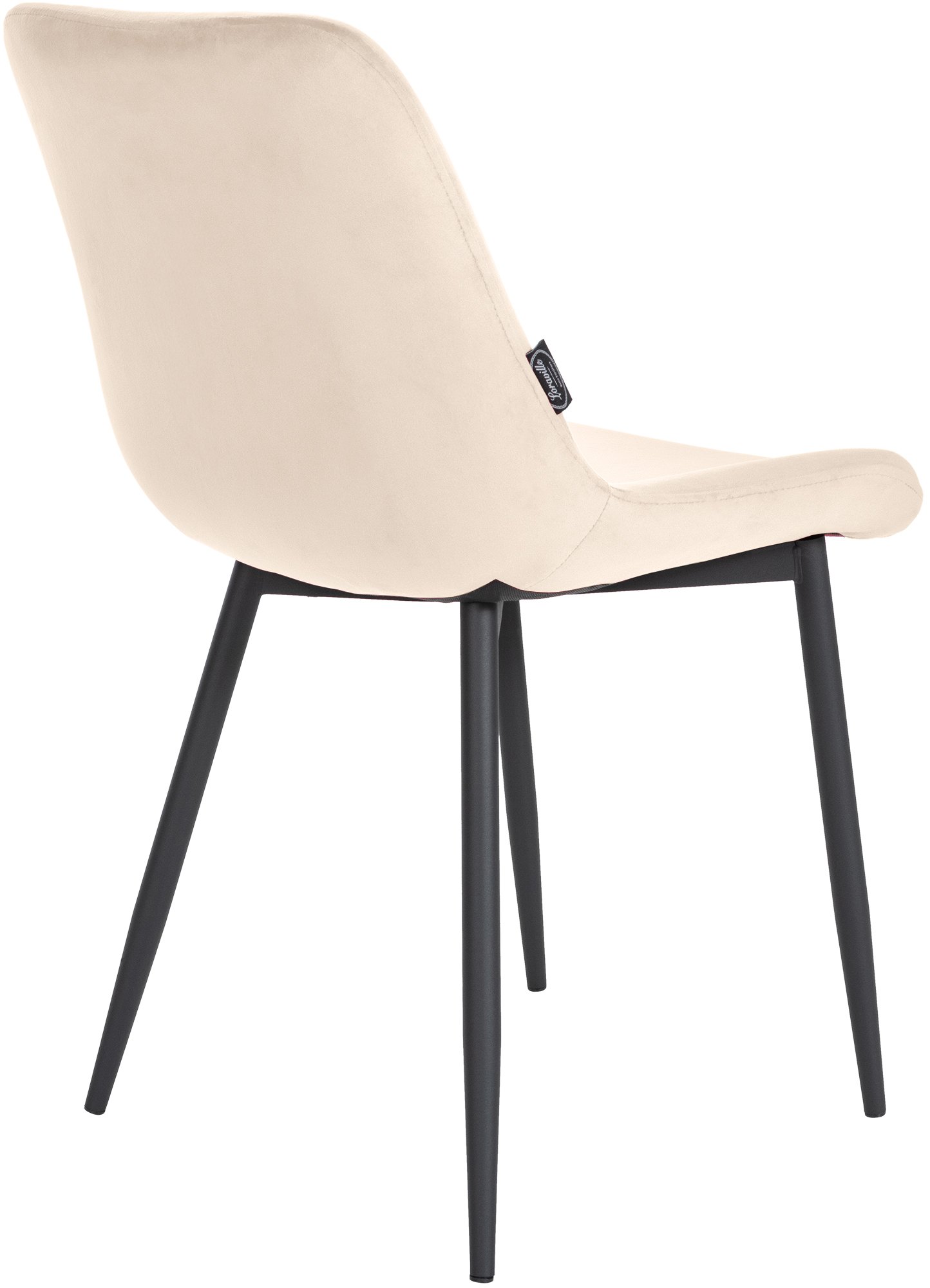Set van 2 eetkamerstoelen Victoria fluweel