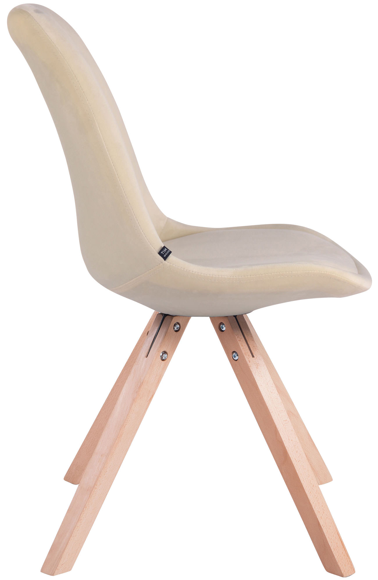 Set van 4 Stoelen Toulouse Vierkant frame - Fluweel