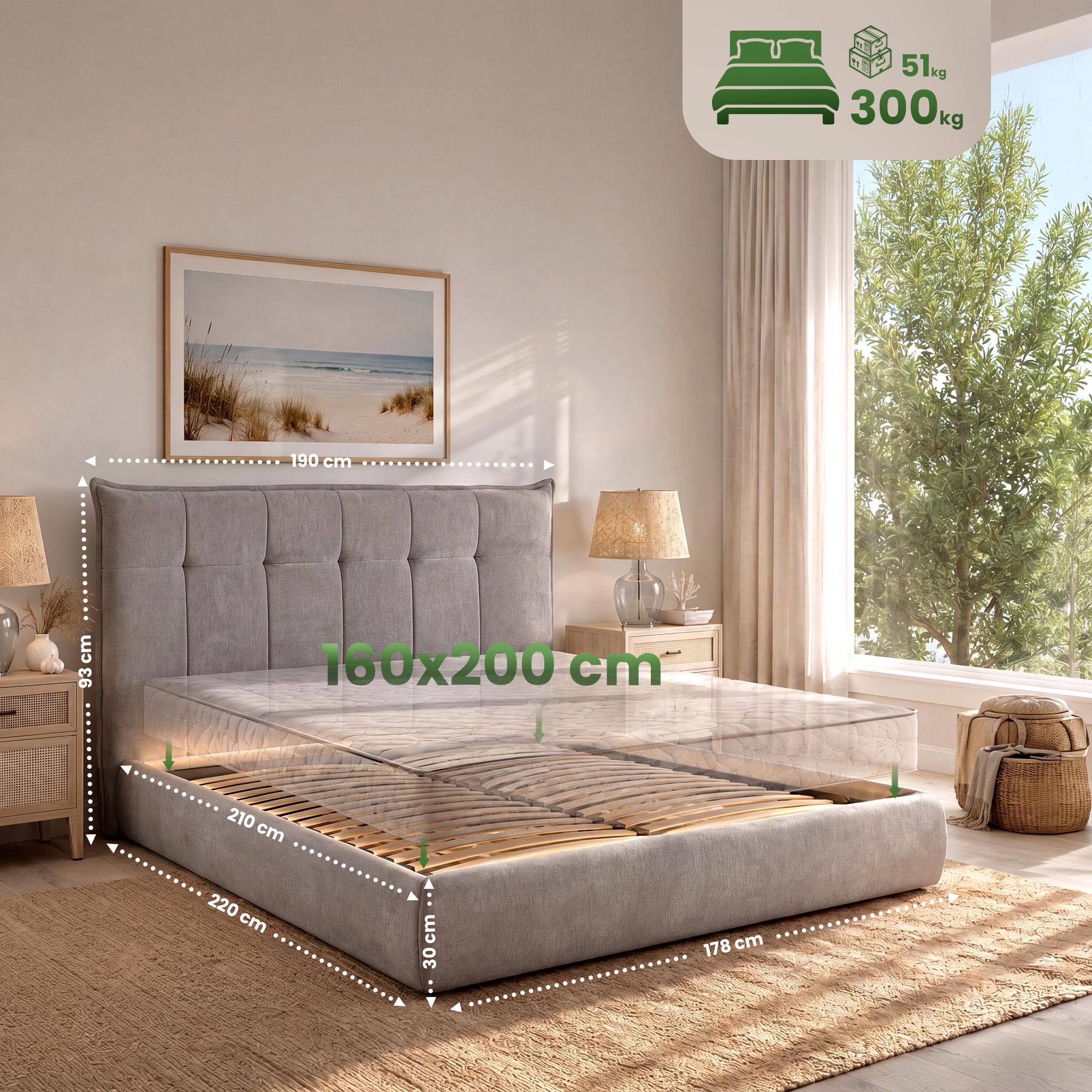 Bed Mirka 160 x 200 cm