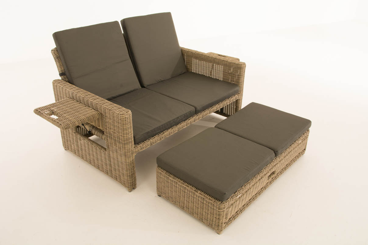 Wicker Loungebank ANCONA 5mm