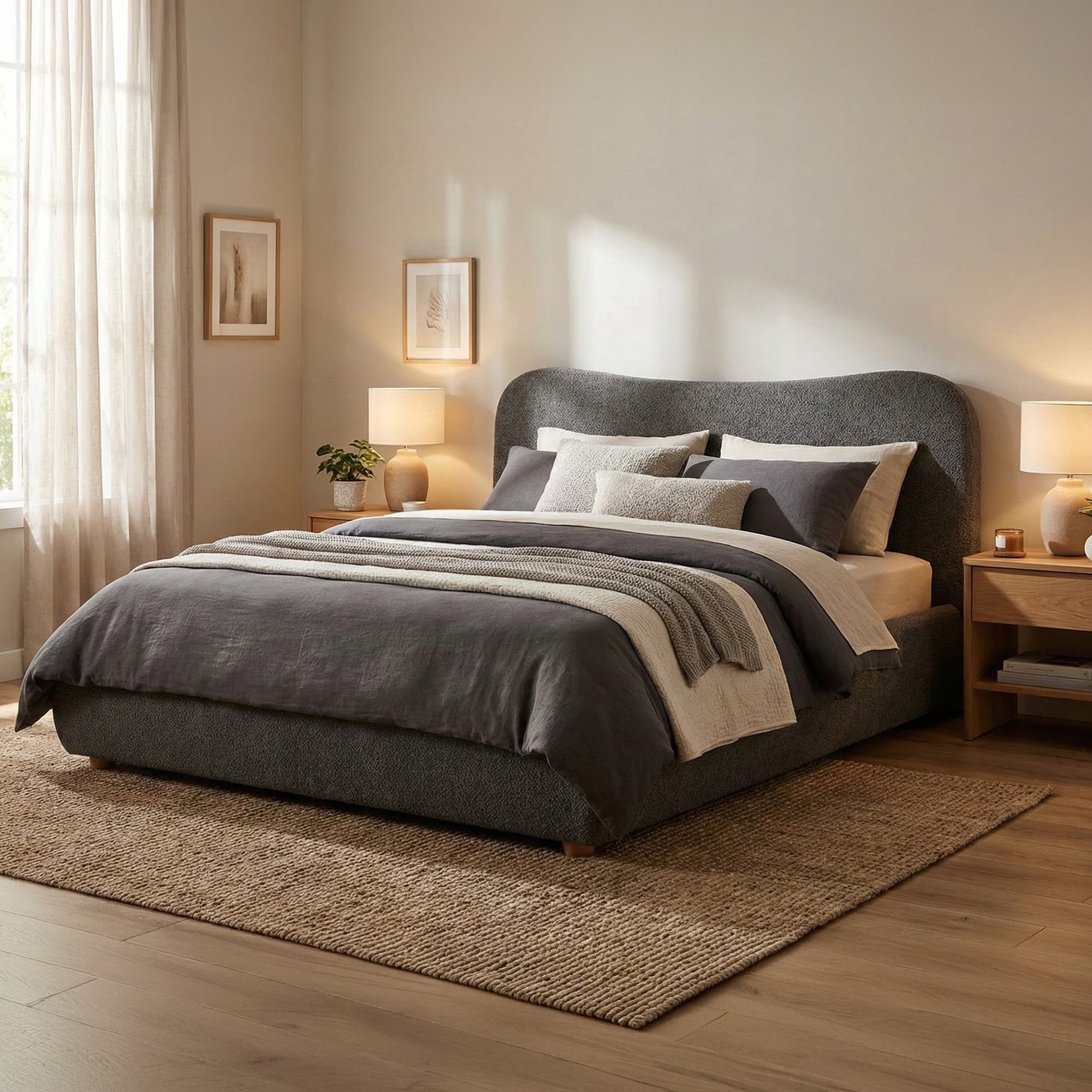 Gestoffeerd Bed Maido