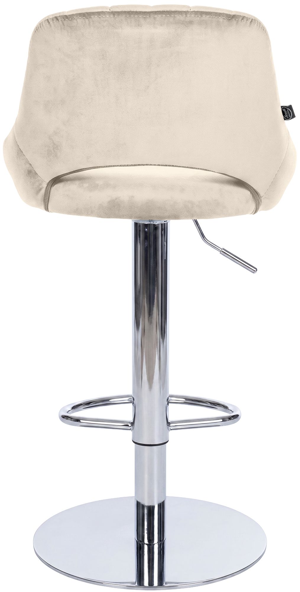 Barkruk Milet chroom met extra zware voet