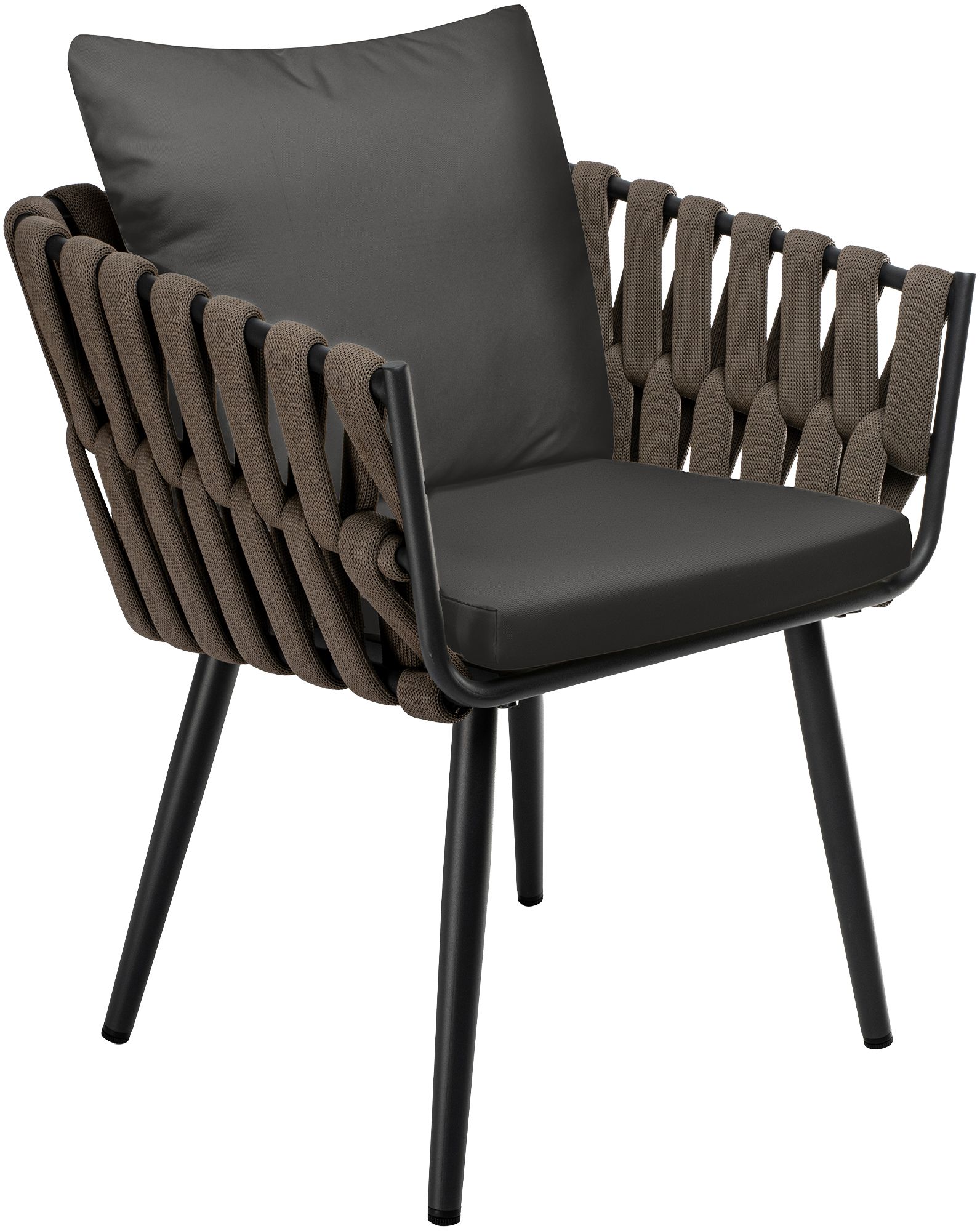 Gartenstuhl-Lombardia-Taupe-mit-Sitzkissen-384613