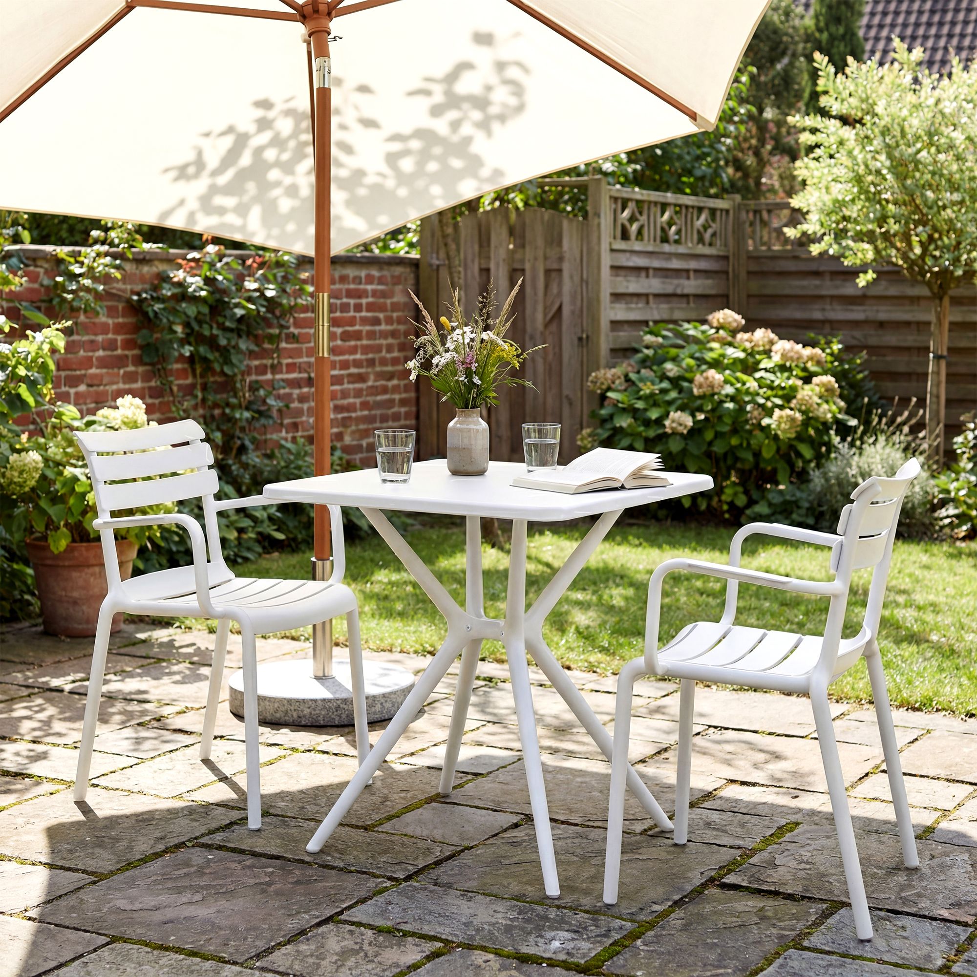 Tuinmeubelset Avena met 2 stoelen