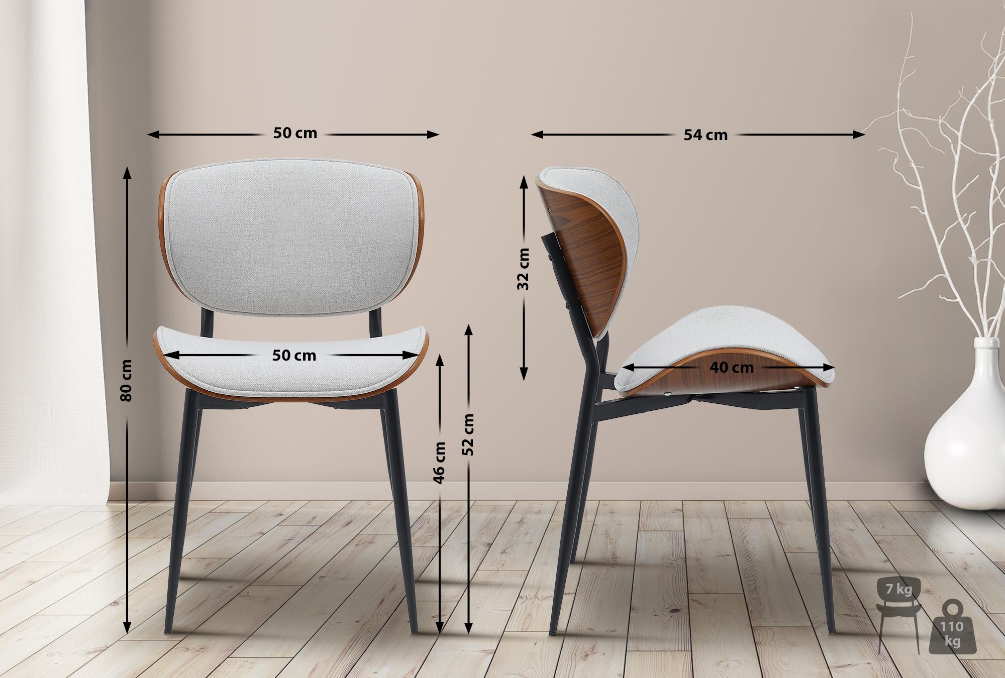 Set van 2 Eetkamerstoelen Enid
