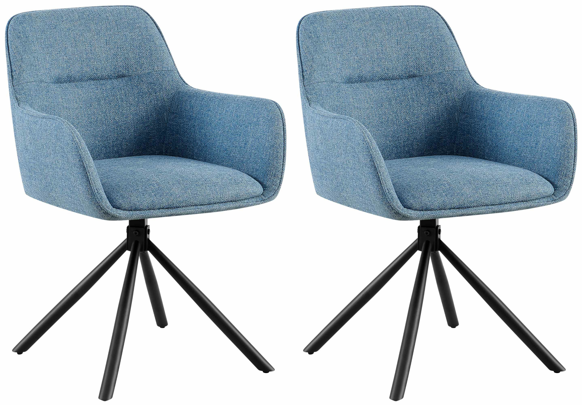 Set van 2 Eetkamerstoelen Tipton