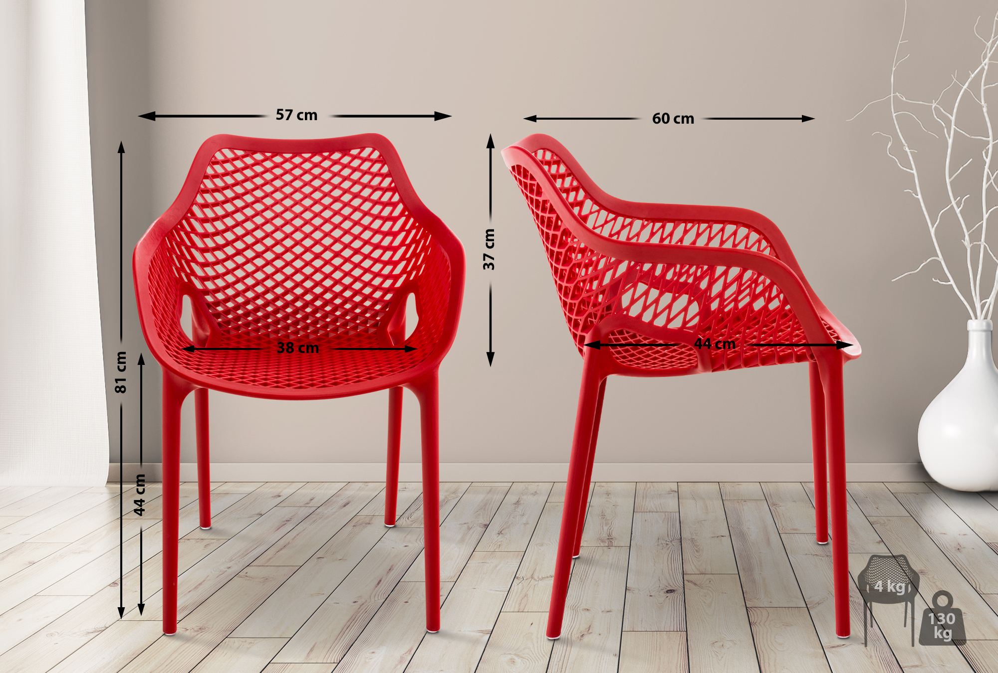 Stapelbare Stoel Air XL