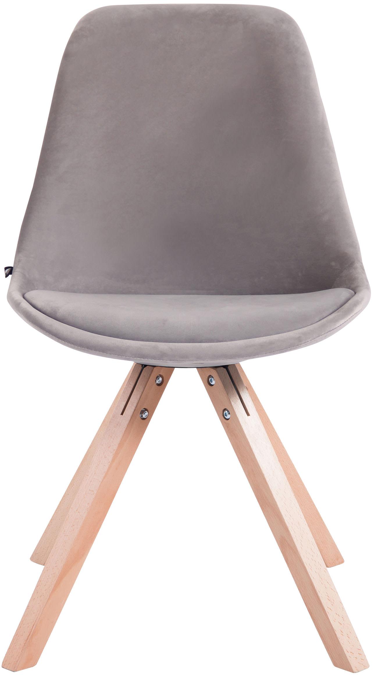 Set van 4 Stoelen Toulouse Vierkant frame - Fluweel