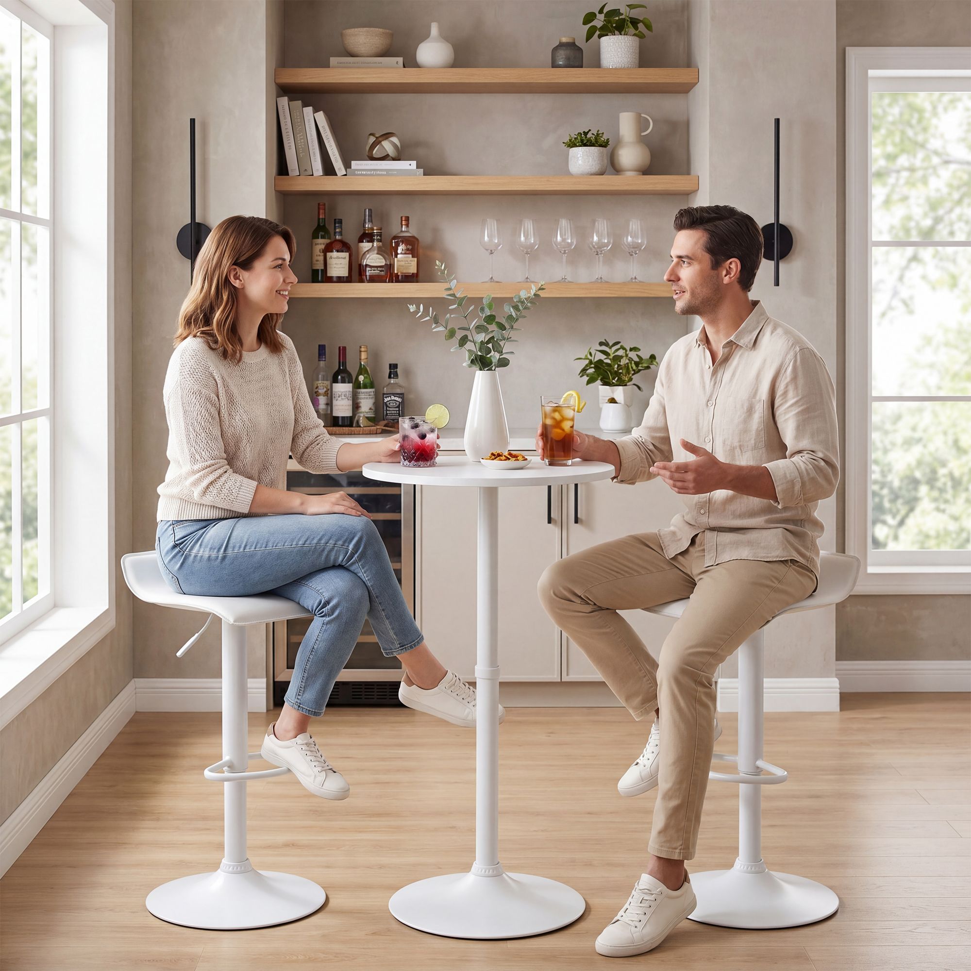 Barset Lumo met 2 barkrukken