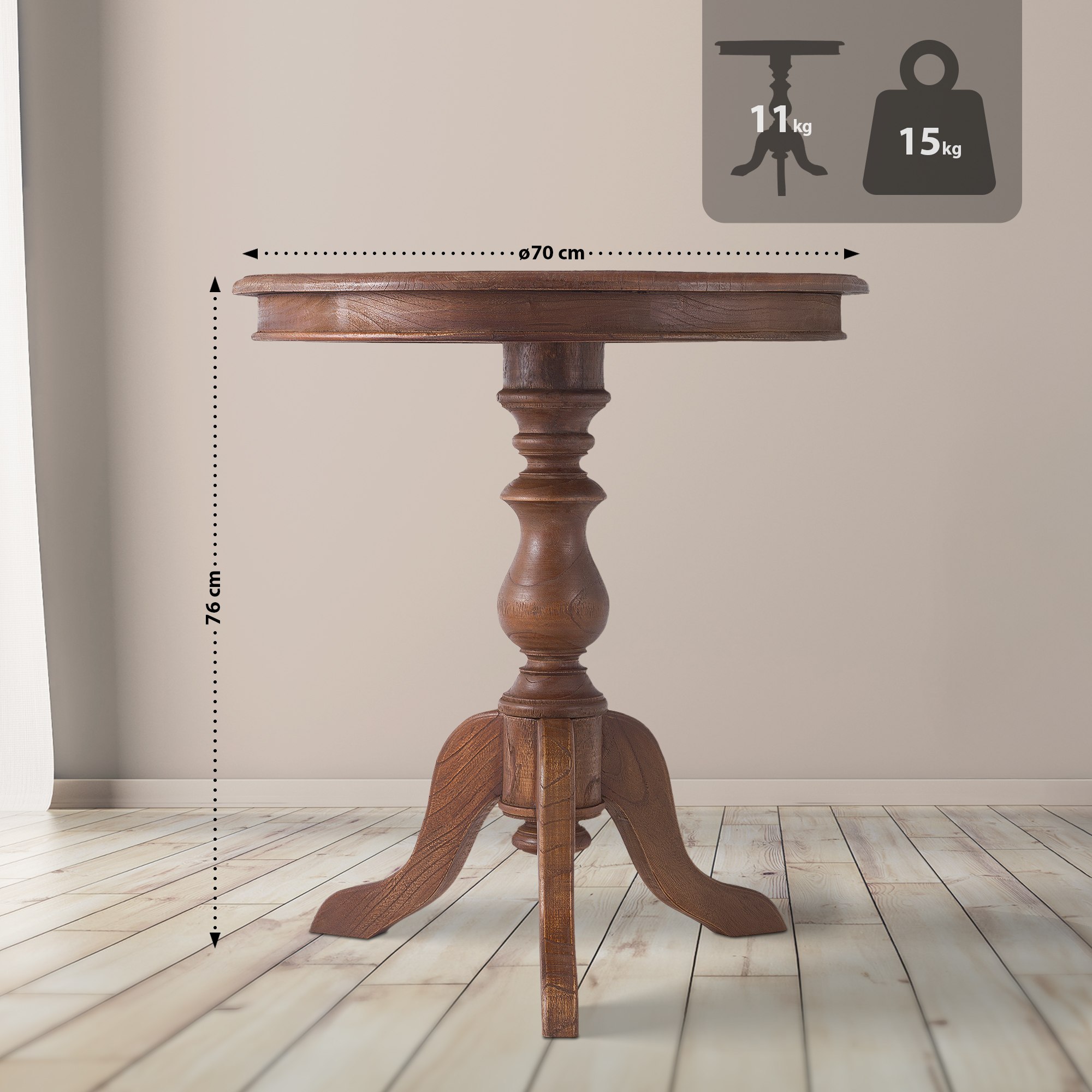 Bijzettafel Wiva 70 cm