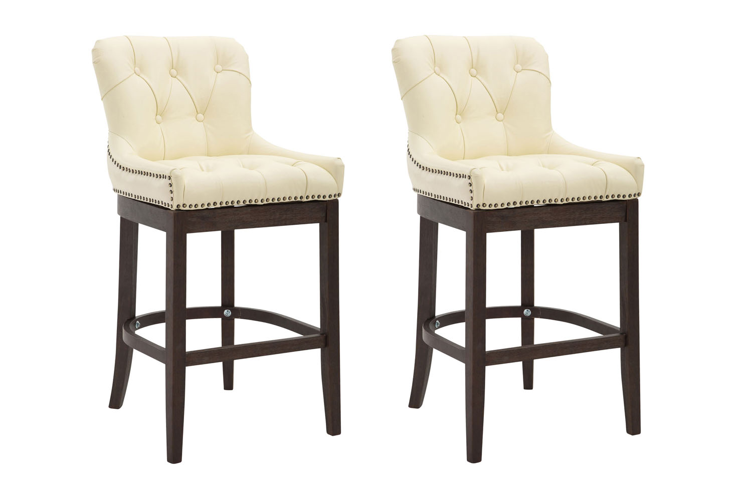 Set van 2 barkrukken Lakewood Leer