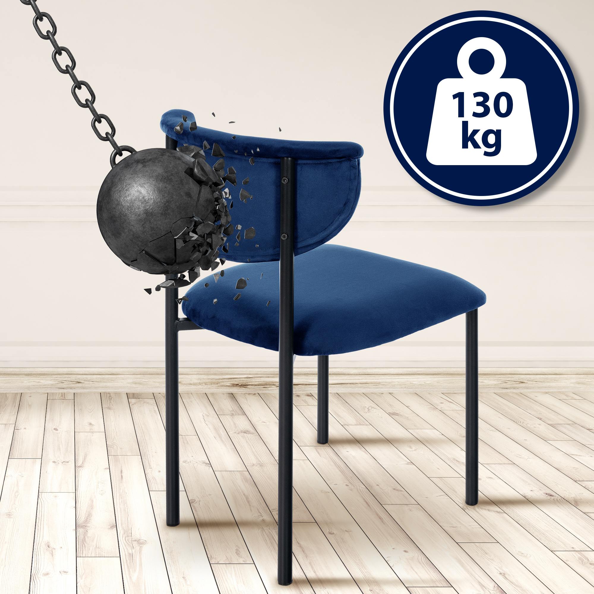 Eetkamerstoel Gambell fluweel