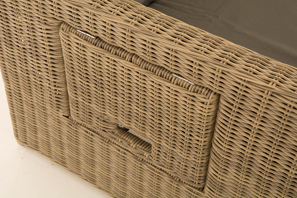 Wicker Loungebank ANCONA 5mm