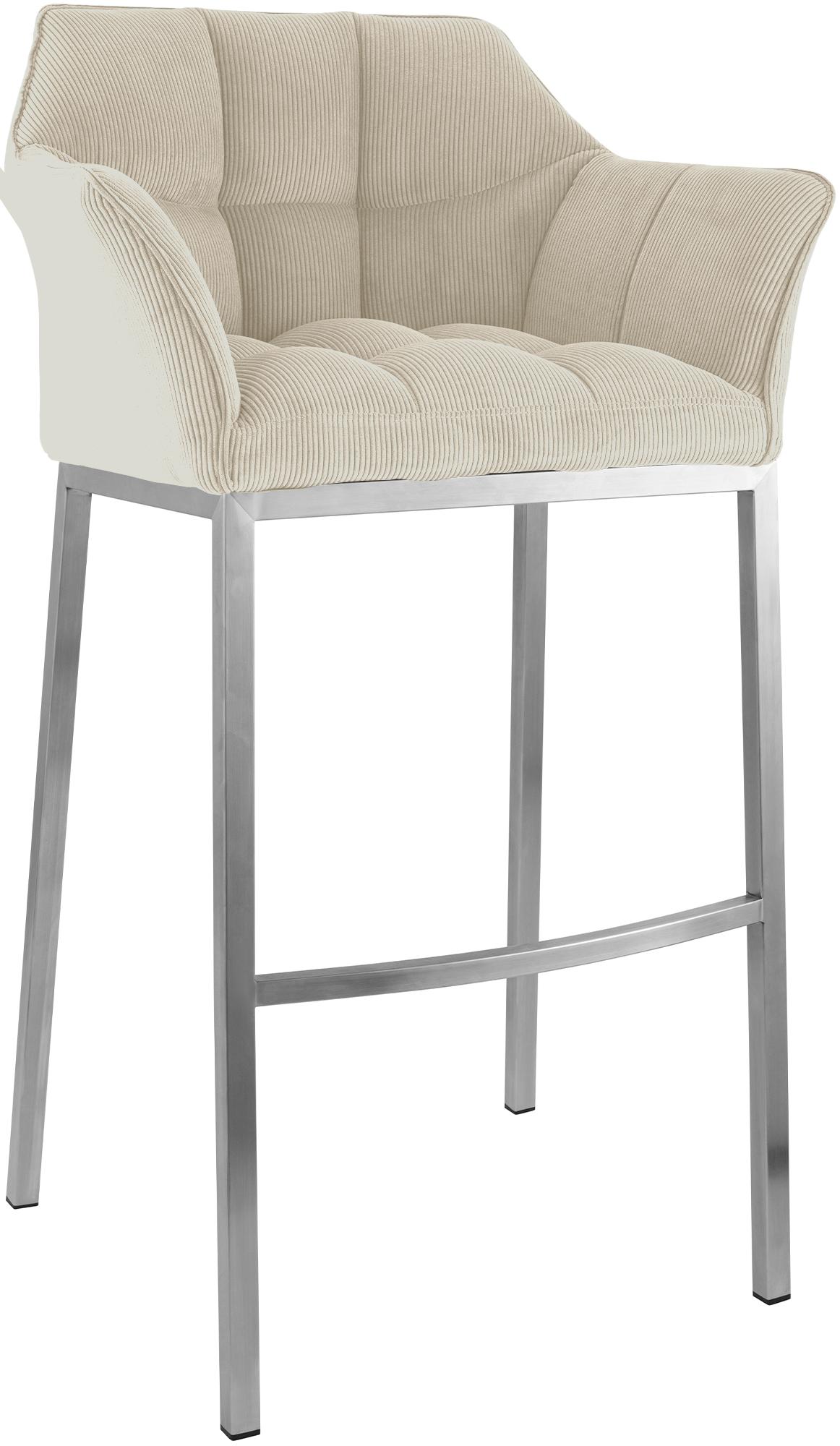Barkruk Damaso Cord met Vierpootsframe
